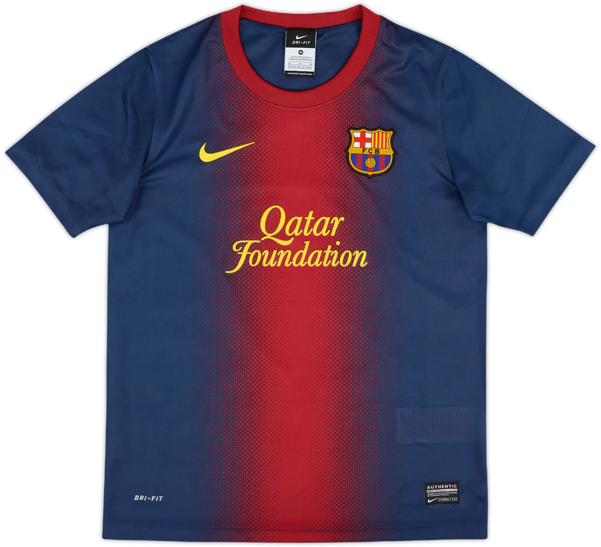 Nike Barcelona Boys SS Home Shirt 2012/13