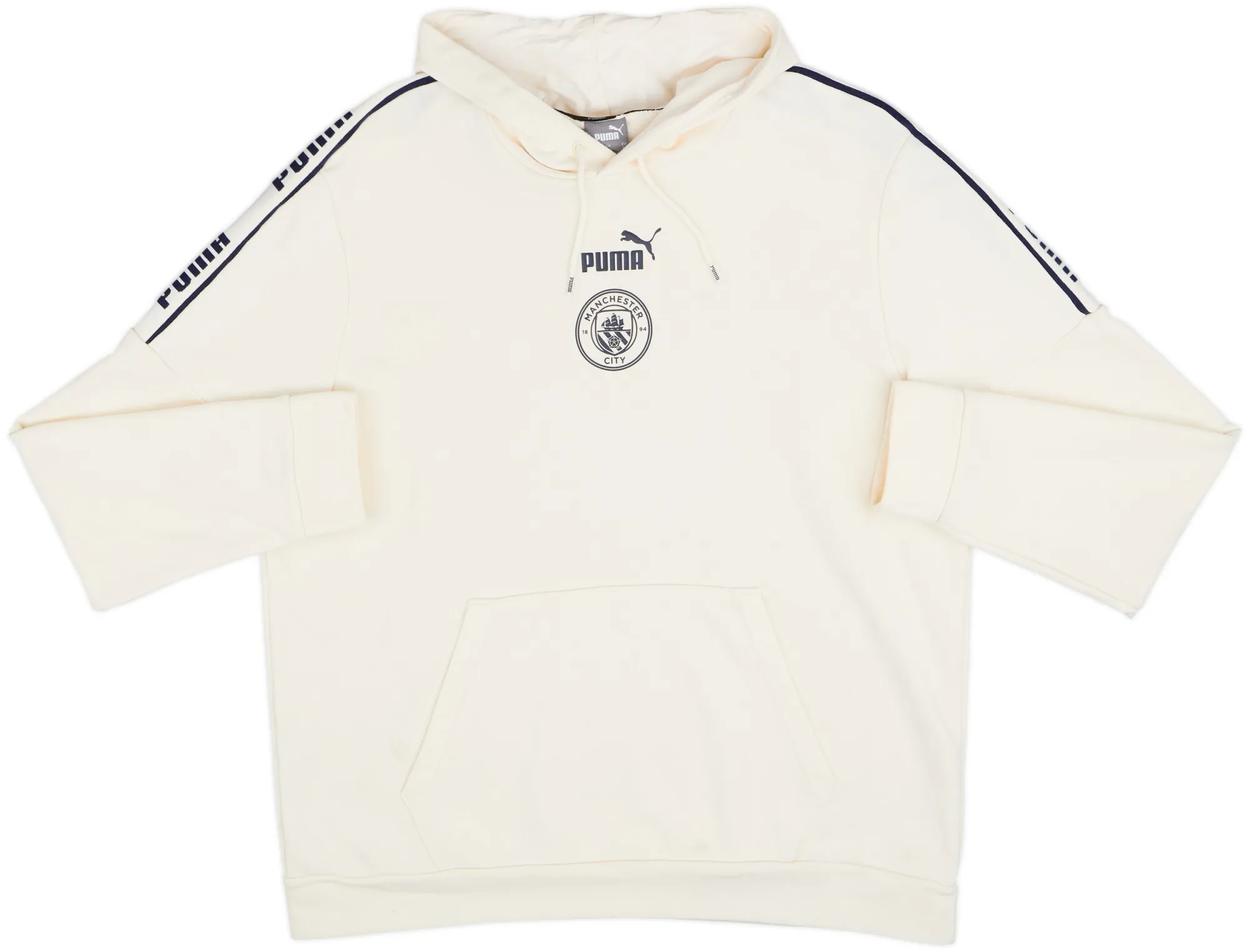 2020-21 Manchester City Puma Hooded Sweat Top - 6/10 - (XL)