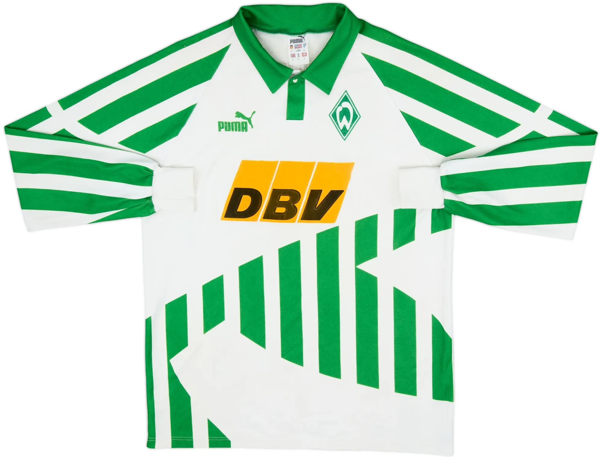 Puma Werder Bremen Mens LS Home Shirt 1994/95