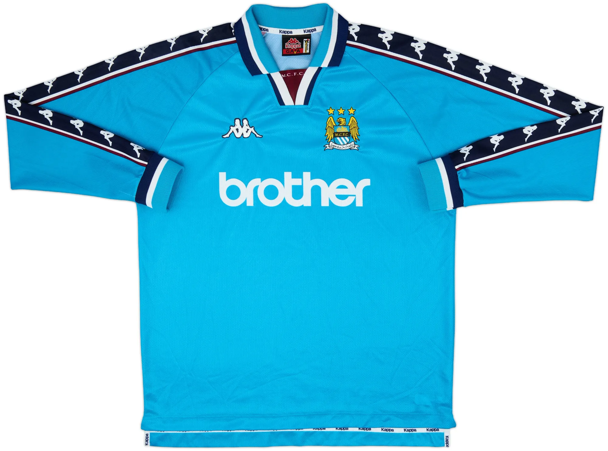 Kappa Manchester City Mens LS Home Shirt 1997/99