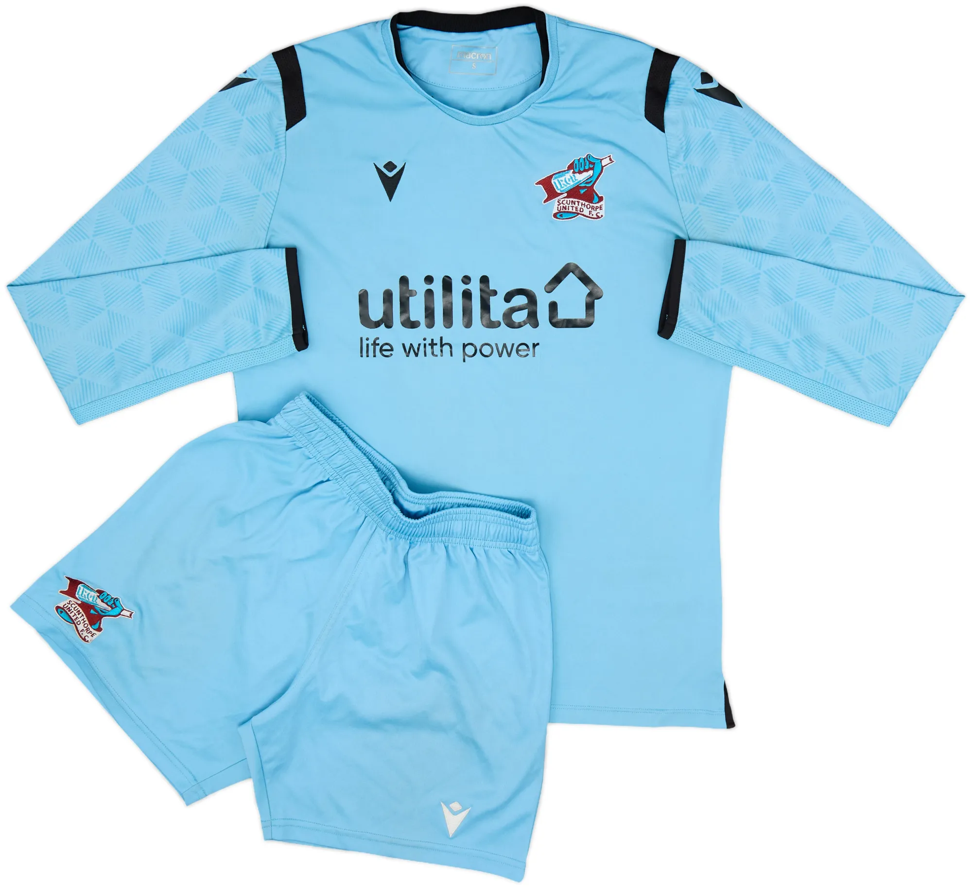 GK Scunthorpe United Mens LS Goalkeeper Away Mini Kit 2020/21