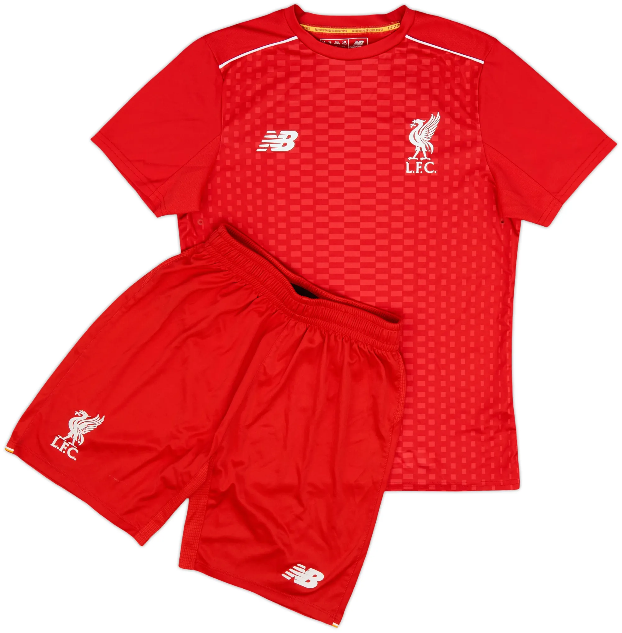 New Balance Liverpool Boys SS Home Mini Kit 2016/17