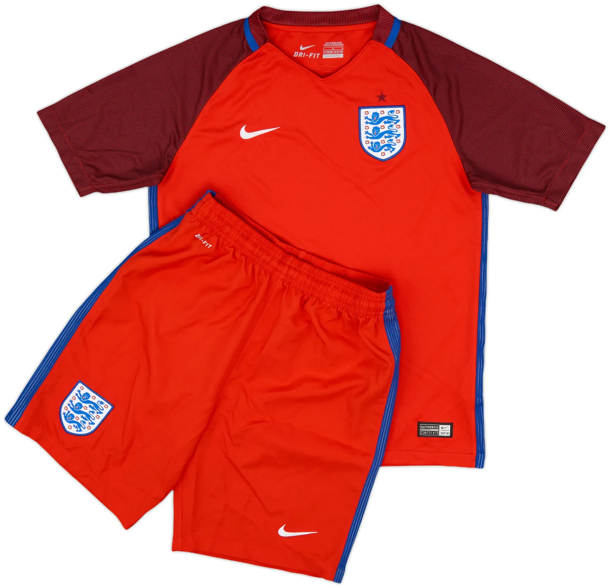 Nike England Boys SS Away Mini Kit 2016