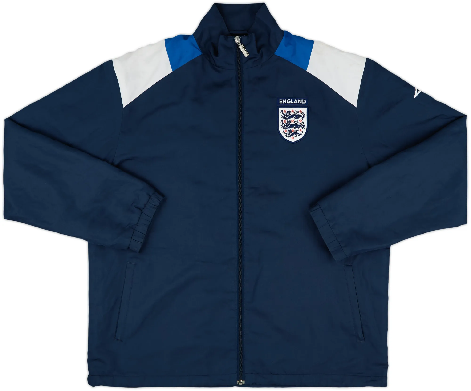 2004-06 England Umbro 1/4 Zip Hooded Rain Jacket - 8/10 - (XL)