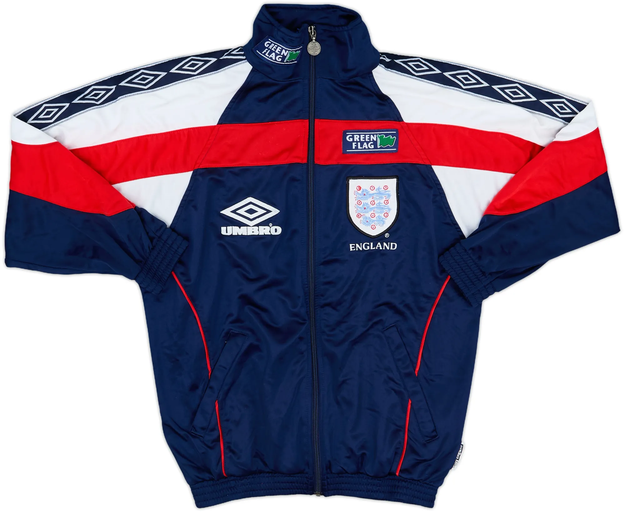 1998-00 England Umbro Track Jacket - 8/10 - (Y)