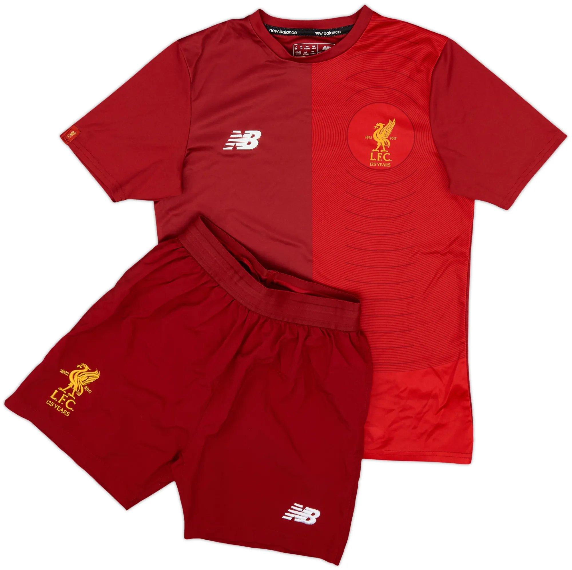 New Balance Liverpool Boys SS Home Mini Kit 2017/18