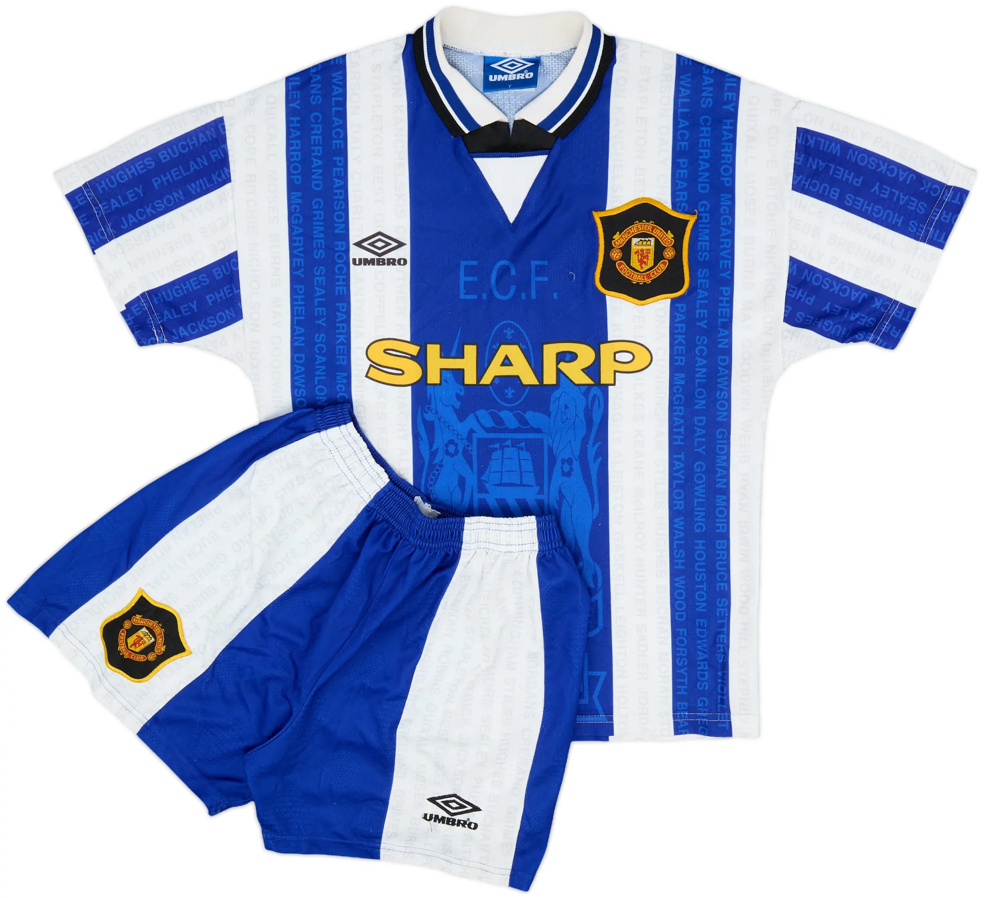 Umbro Manchester United Mens SS Third Mini Kit 1994/96