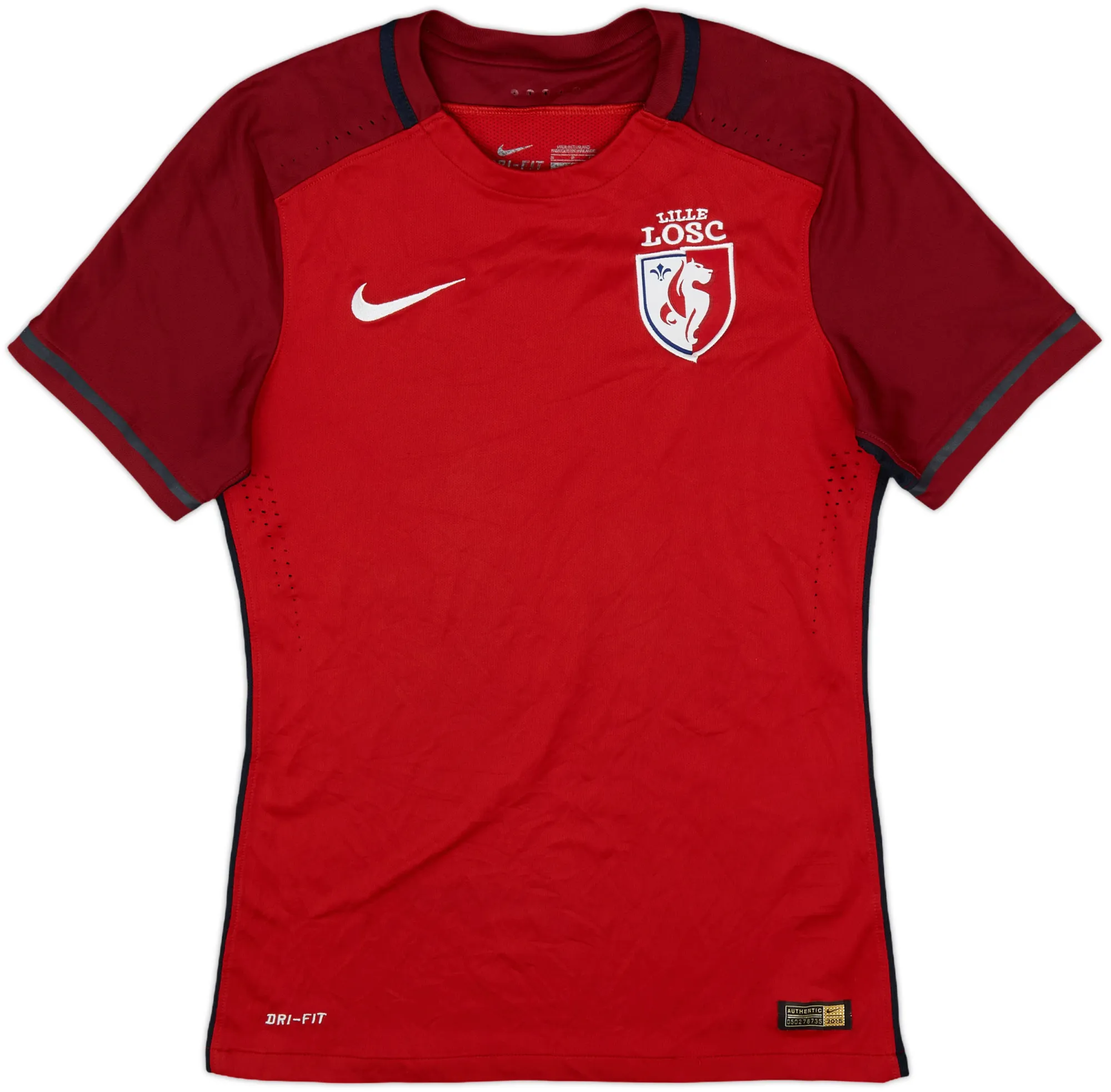 Nike Lille Mens SS Player Issue Home Shirt 2015/16