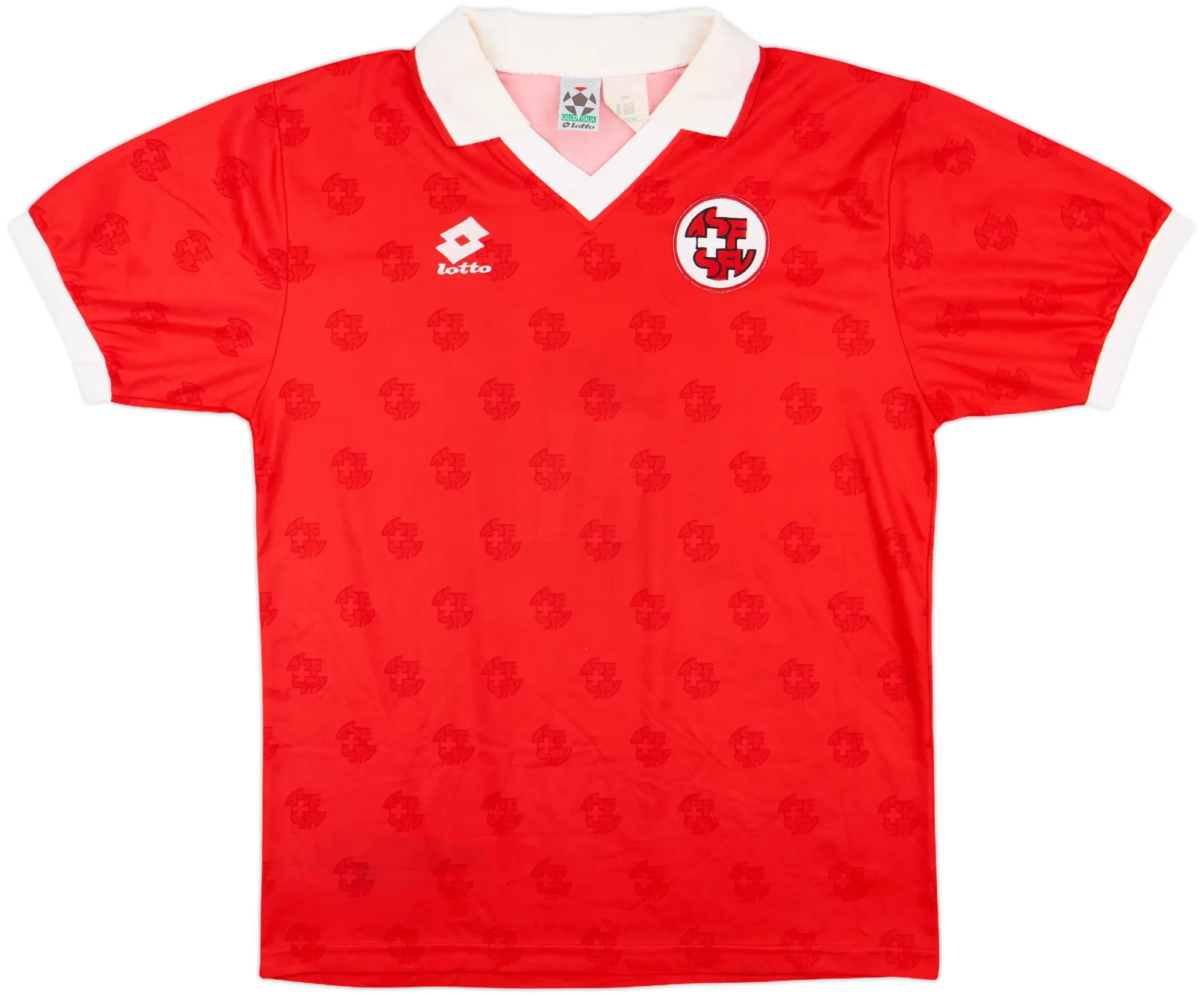 Lotto Switzerland Mens SS Home Shirt 1994