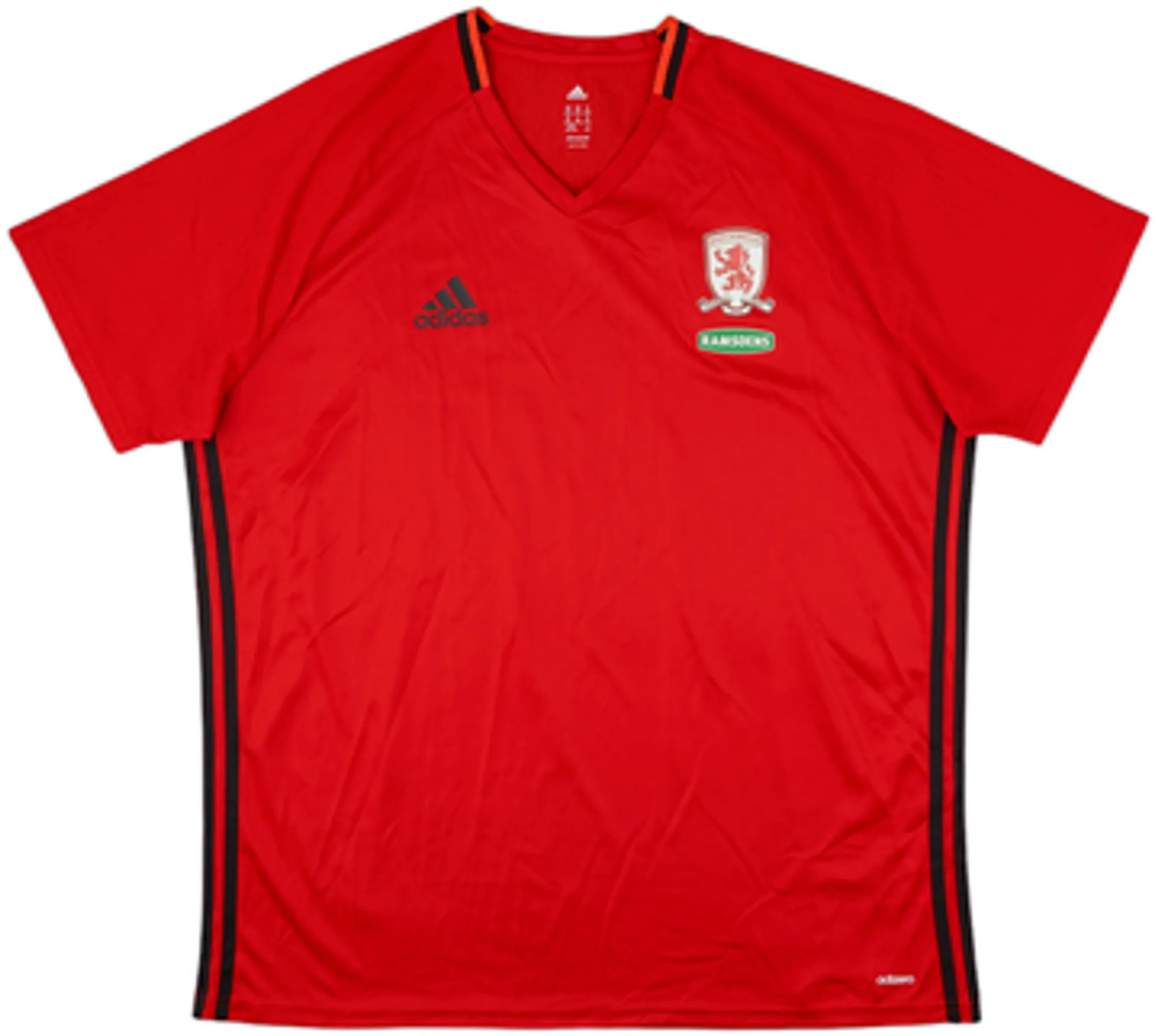 adidas Middlesbrough Mens SS Home Shirt 2016/17