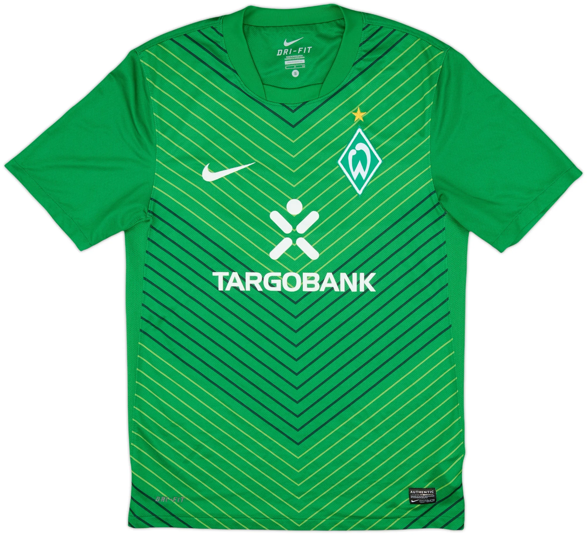 Nike Werder Bremen Mens SS Home Shirt 2011/12