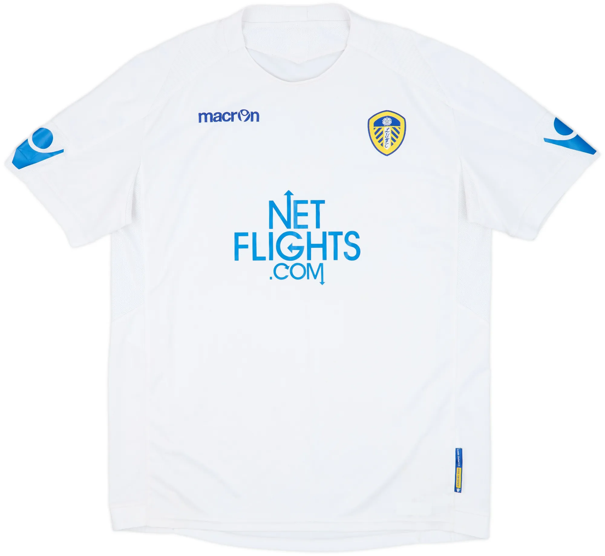 Macron Leeds United Mens SS Home Shirt 2010/11