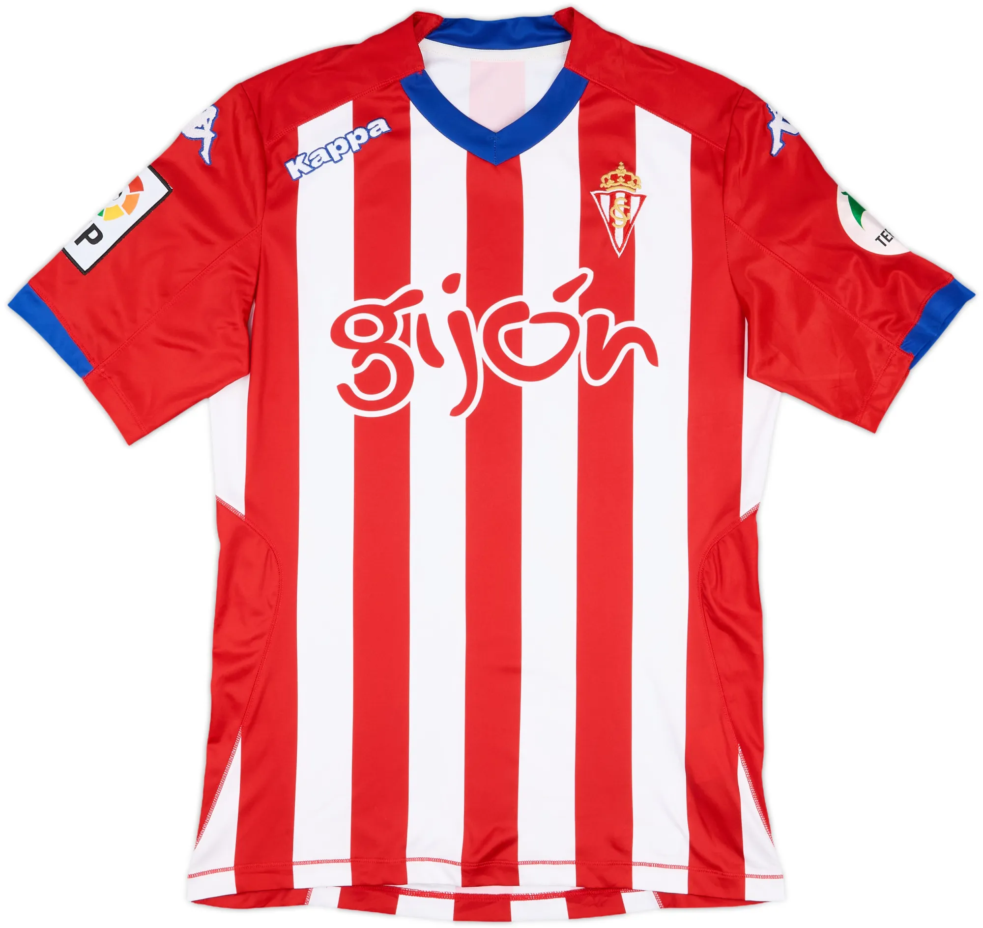Kappa Sporting de Gijón Mens SS Home Shirt 2014/15