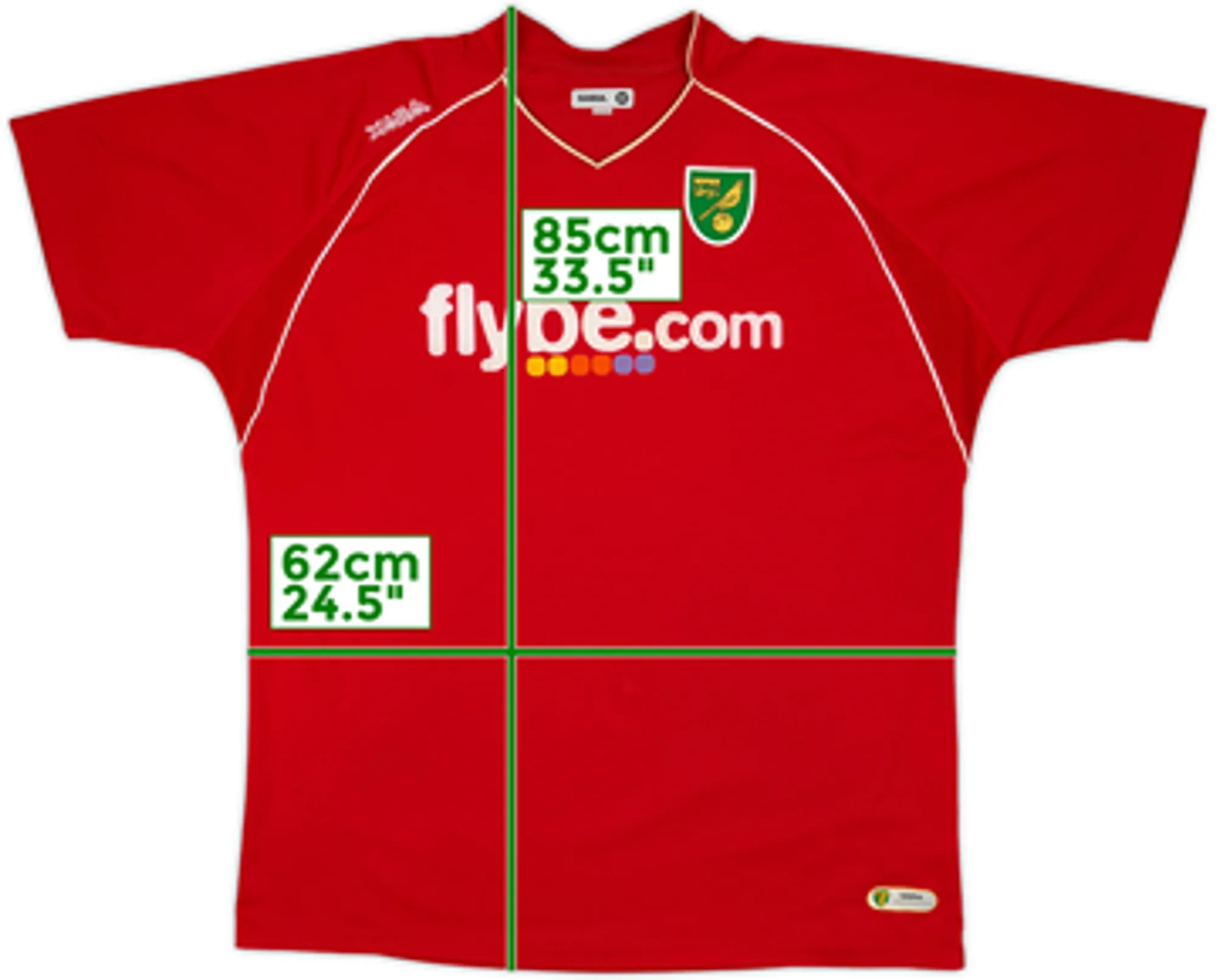 Away Norwich City Mens SS Away Shirt 2007/08
