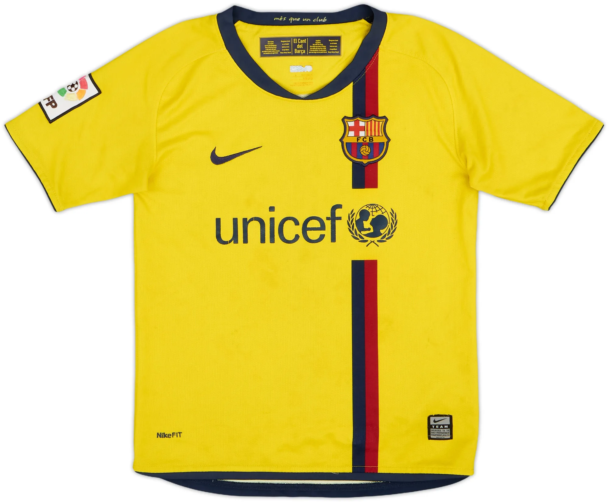Nike Barcelona Boys SS Away Shirt 2008/10