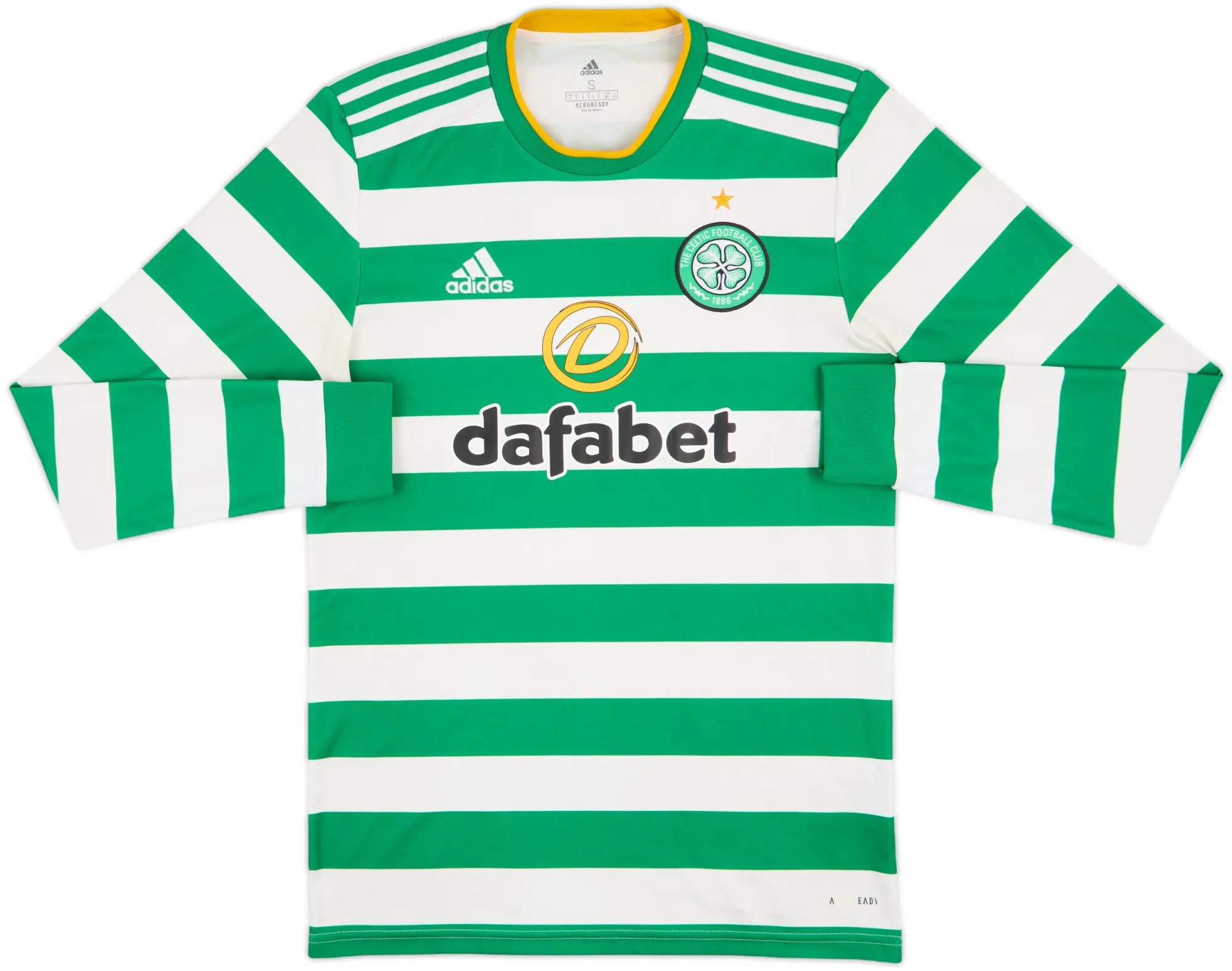 adidas Celtic Mens LS Home Shirt 2020/21