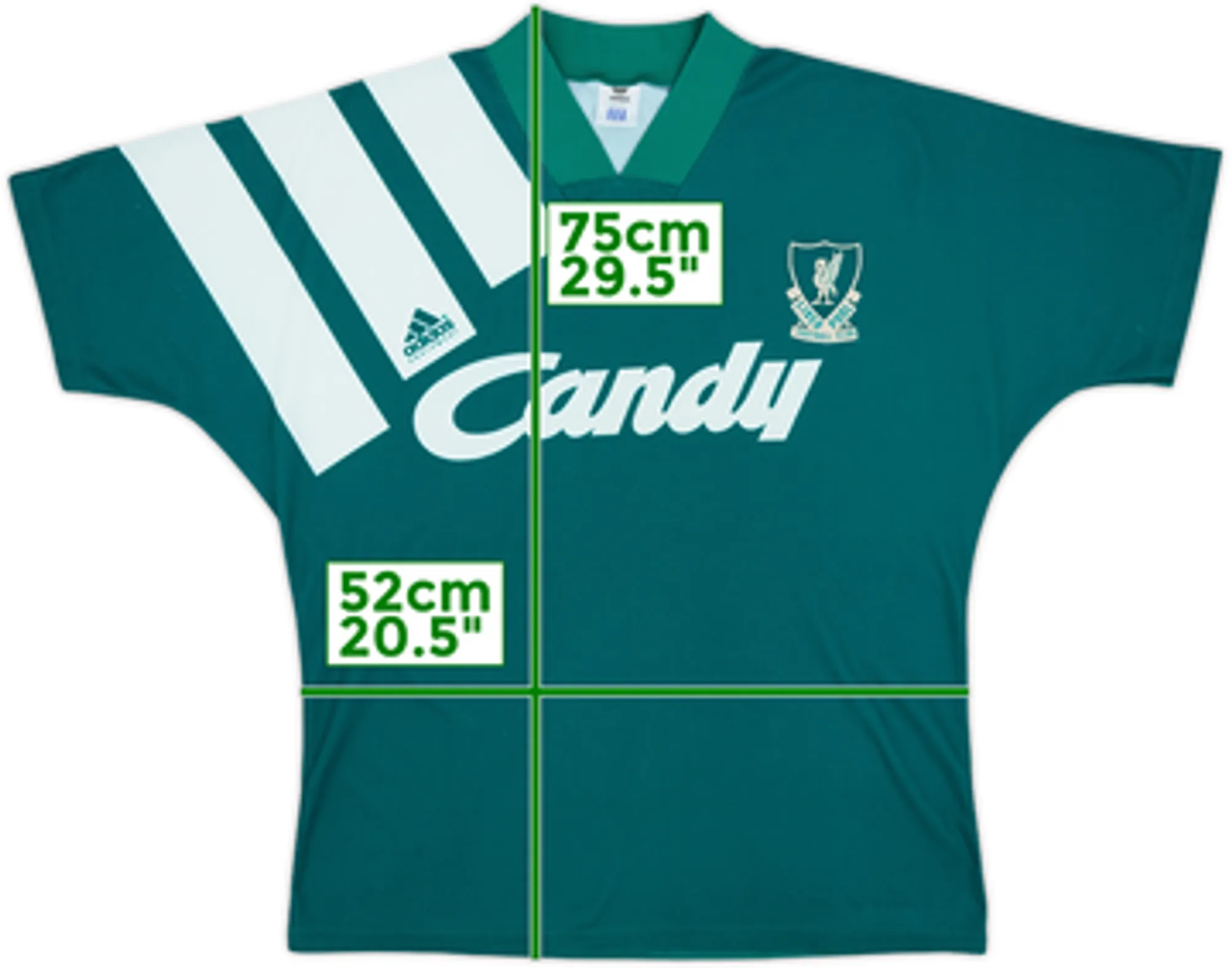 adidas Liverpool Mens SS Away Shirt 1991/92