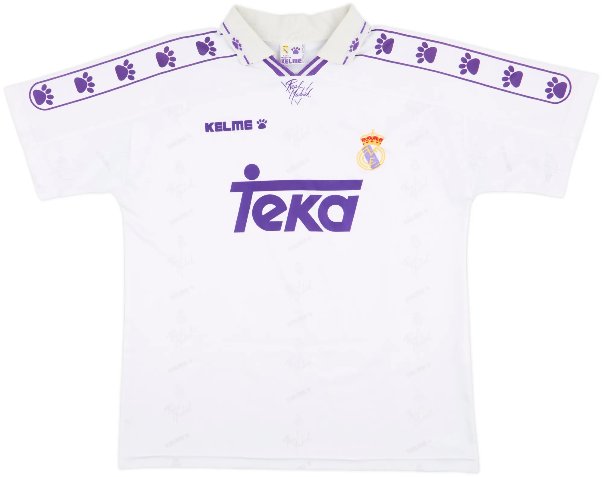 Kelme Real Madrid Mens SS Home Shirt 1994/96