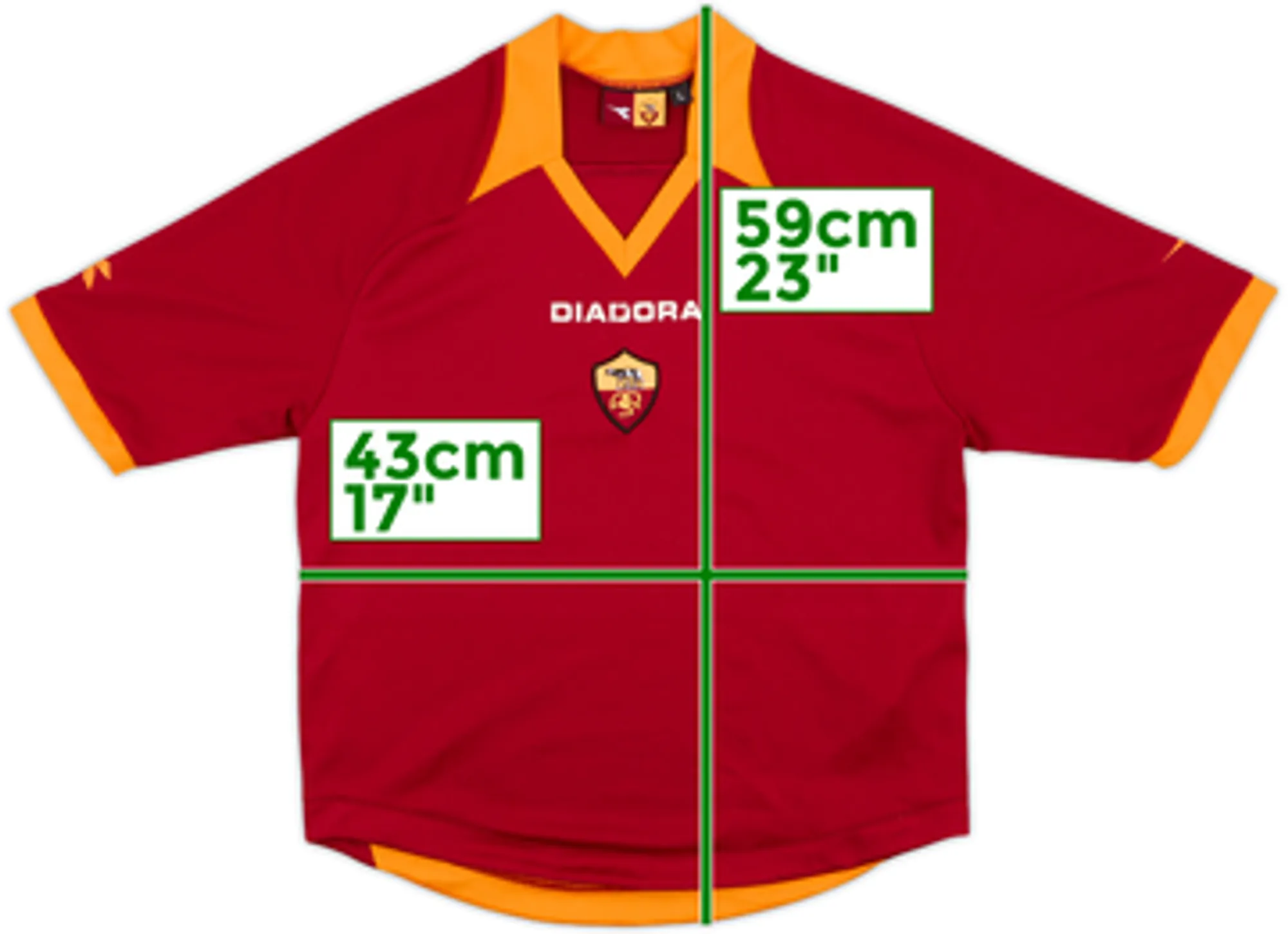 Diadora Roma Boys SS Home Shirt 2006/07