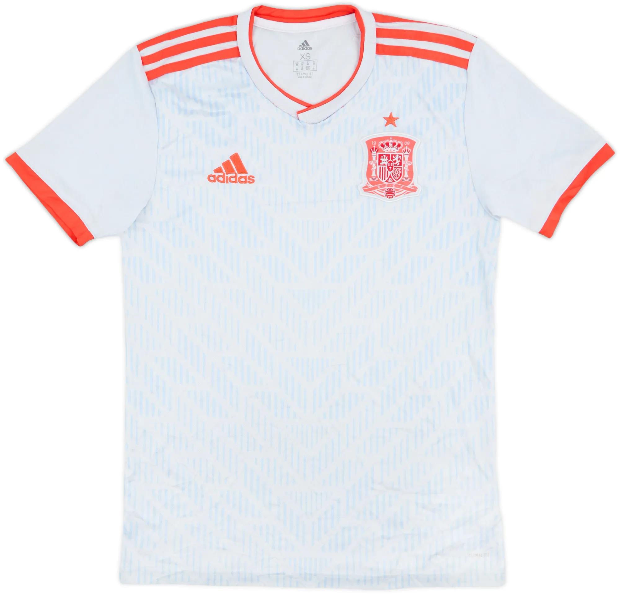 adidas Spain Mens SS Away Shirt 2018
