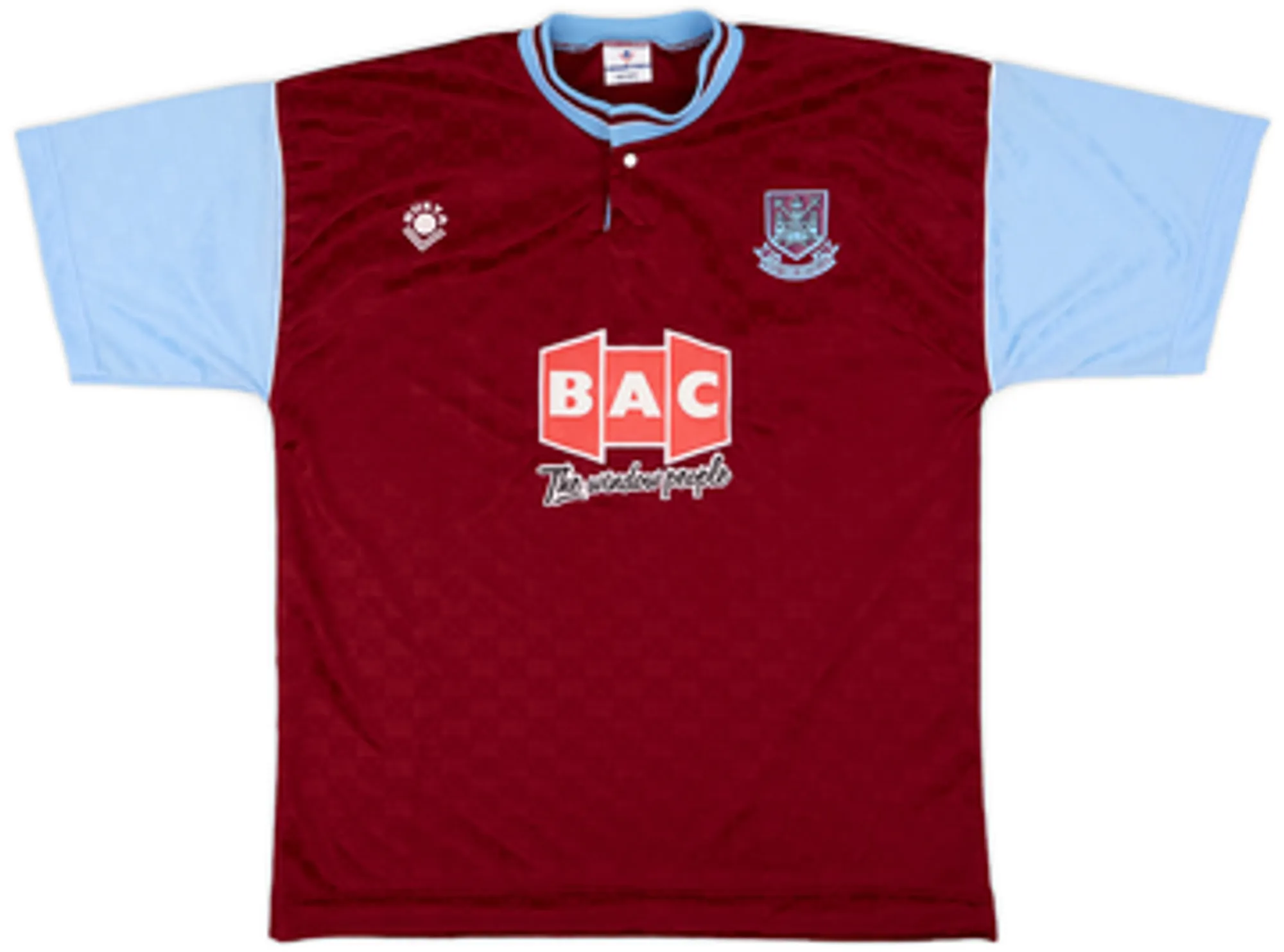 Bukta West Ham United Mens SS Home Shirt 1989/90