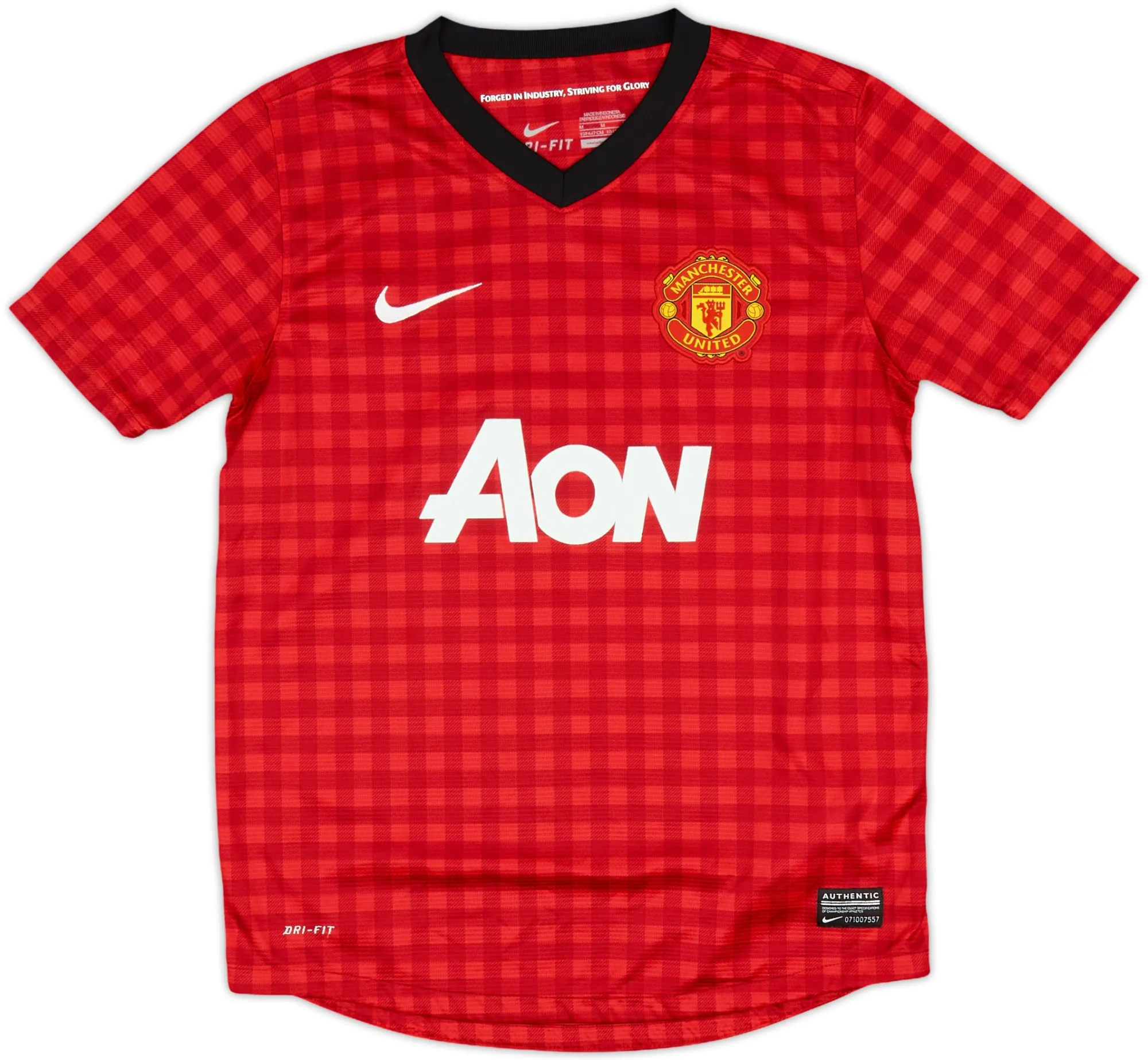 Nike Manchester United Boys SS Home Shirt 2013/14