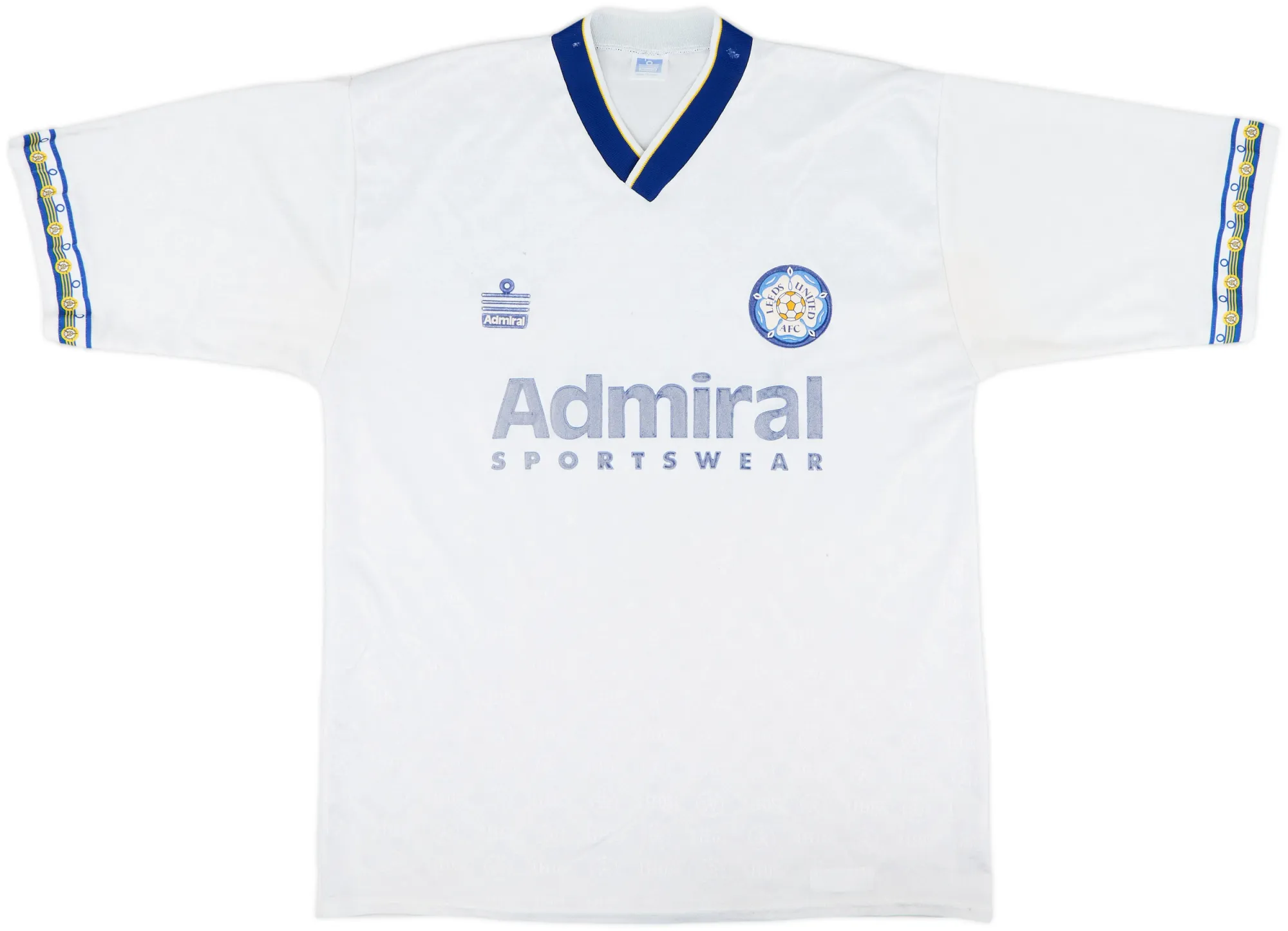 Admiral Leeds United Mens SS Home Shirt 1992/93