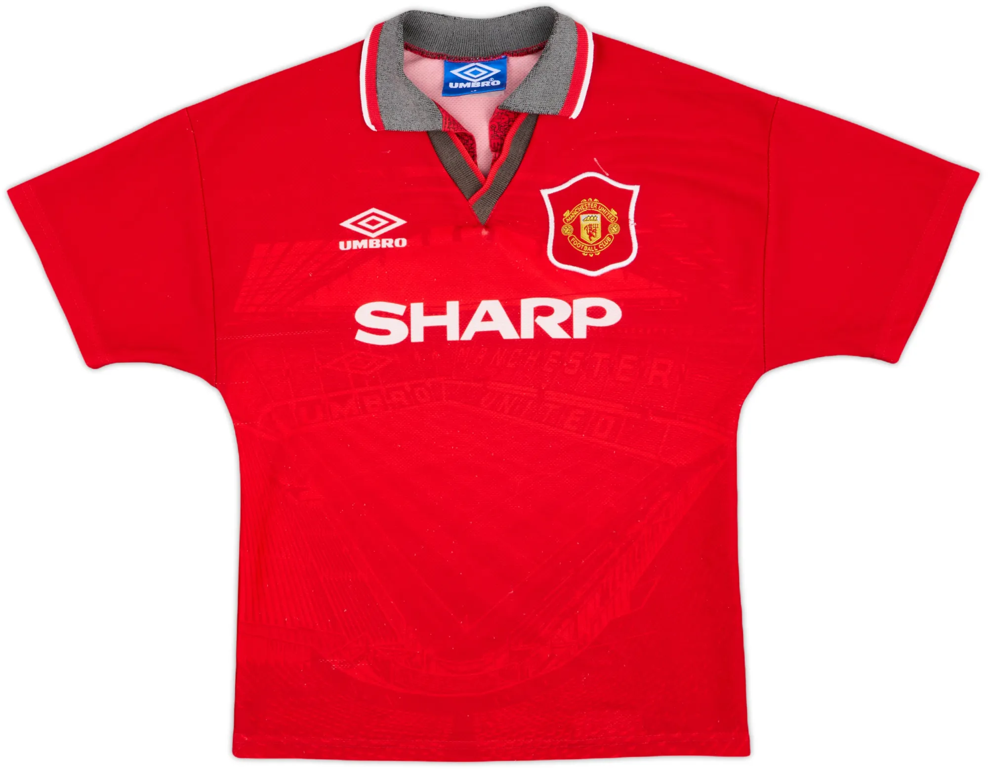 Umbro Manchester United Boys SS Home Shirt 1994/96