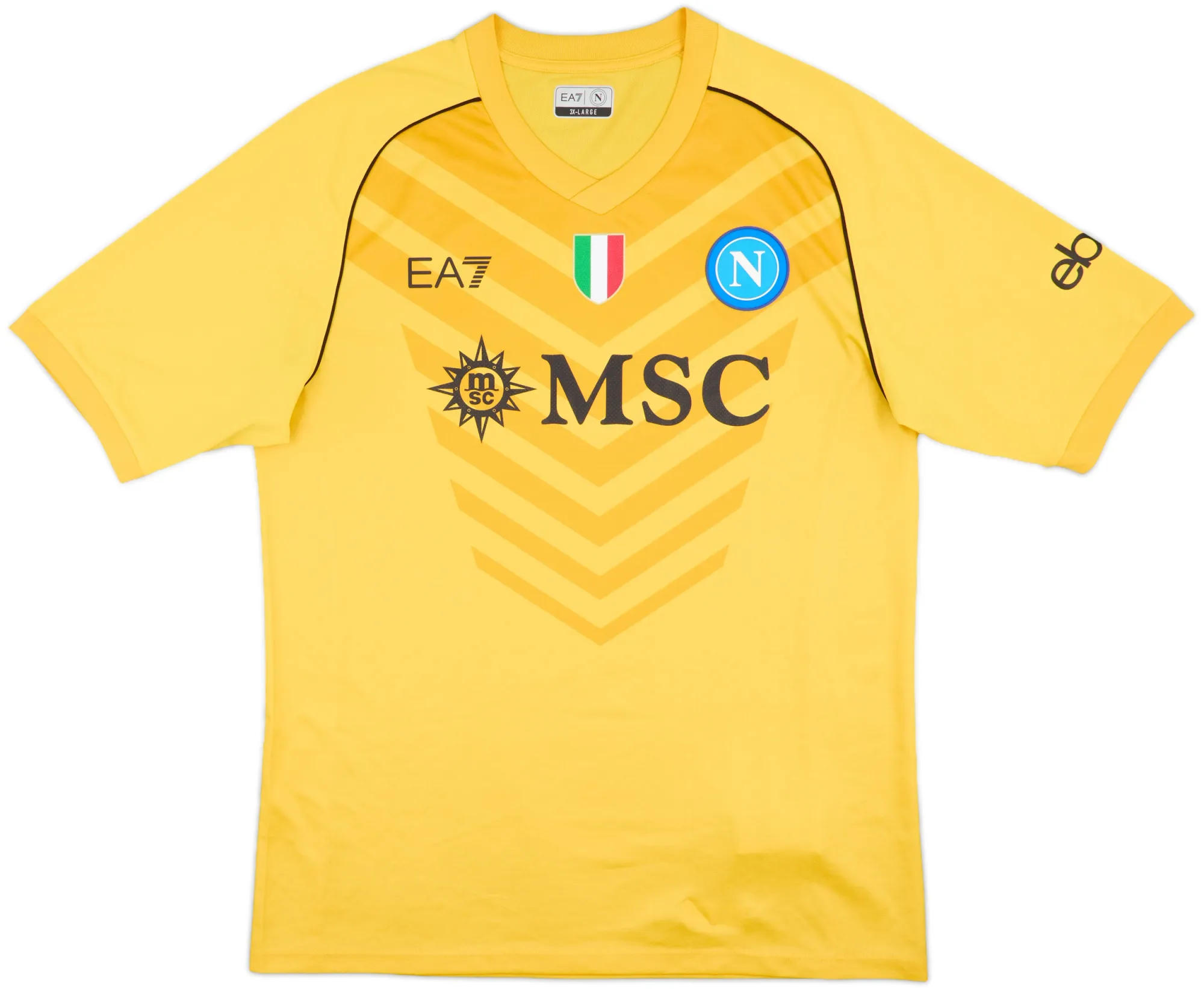 GK Napoli Mens LS Goalkeeper Home Shirt 2023/24