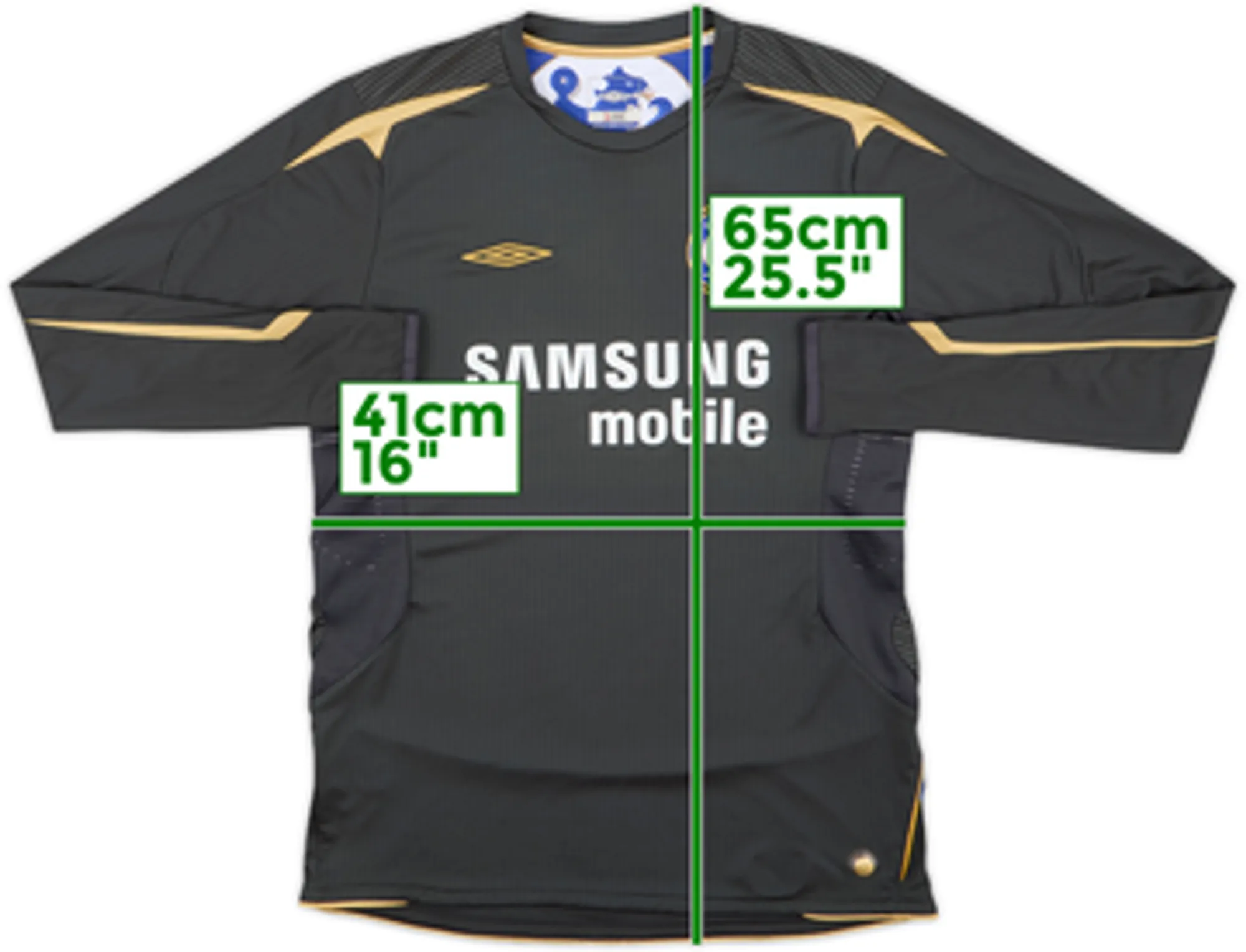 Umbro Chelsea Boys LS Goalkeeper Home Shirt 2005/06