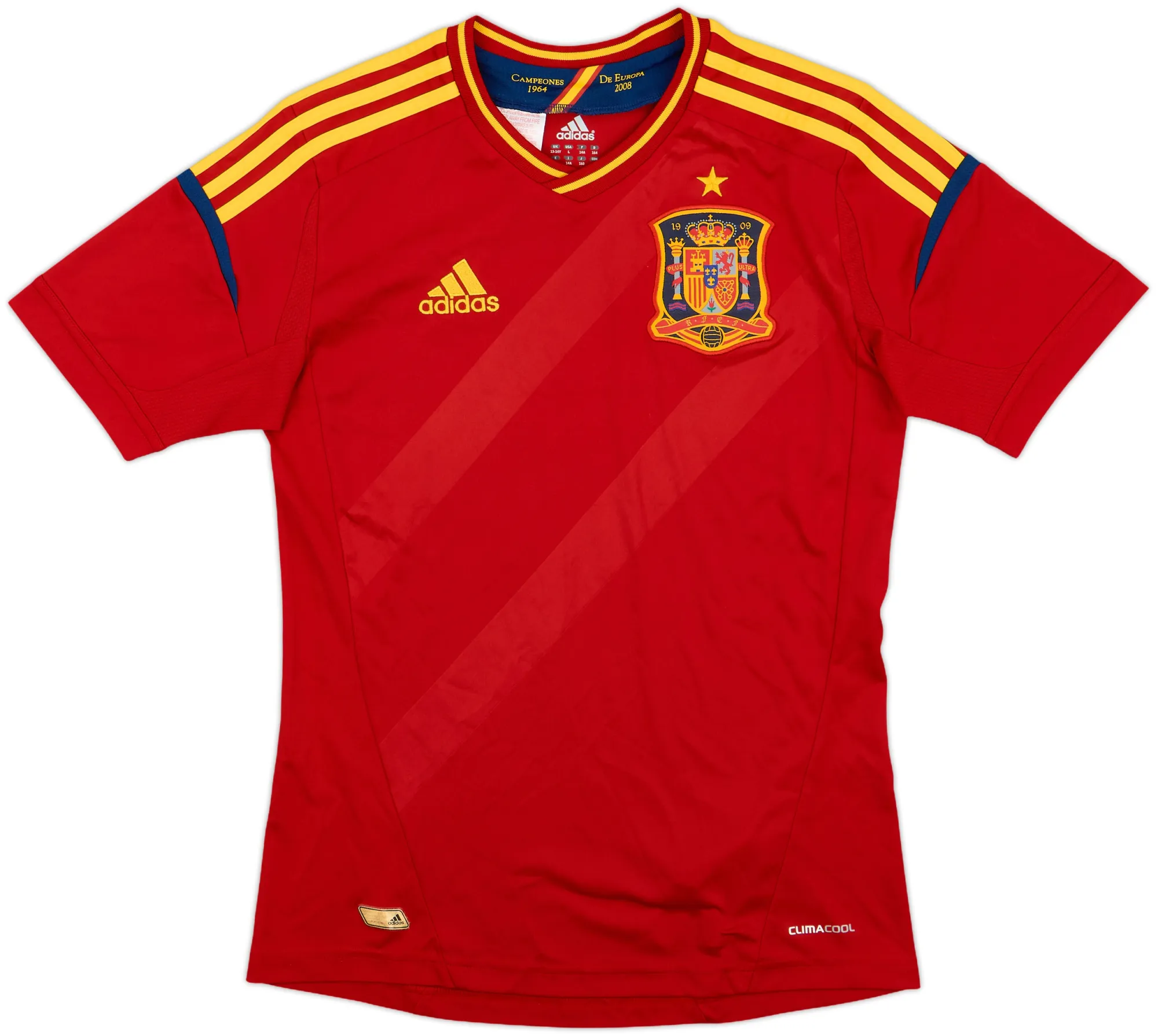 adidas Spain Boys SS Home Shirt 2011