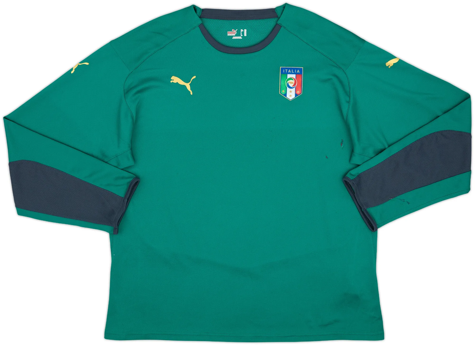 Puma Italy Mens LS Goalkeeper Home Shirt 2008