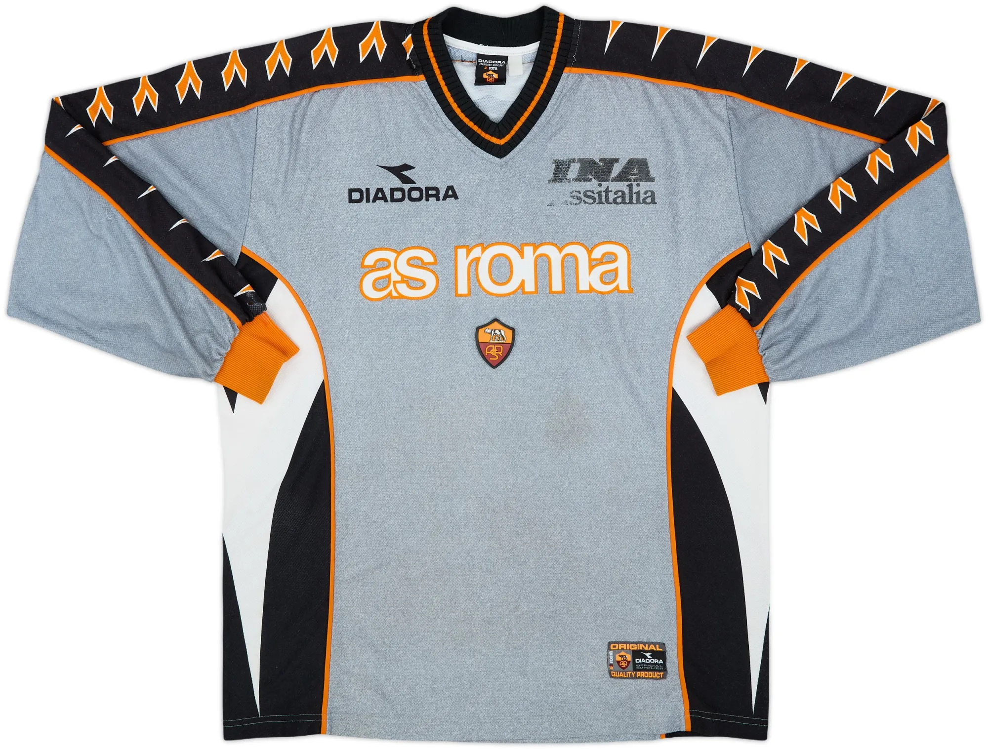 Diadora Roma Mens LS Home Shirt 1999/00