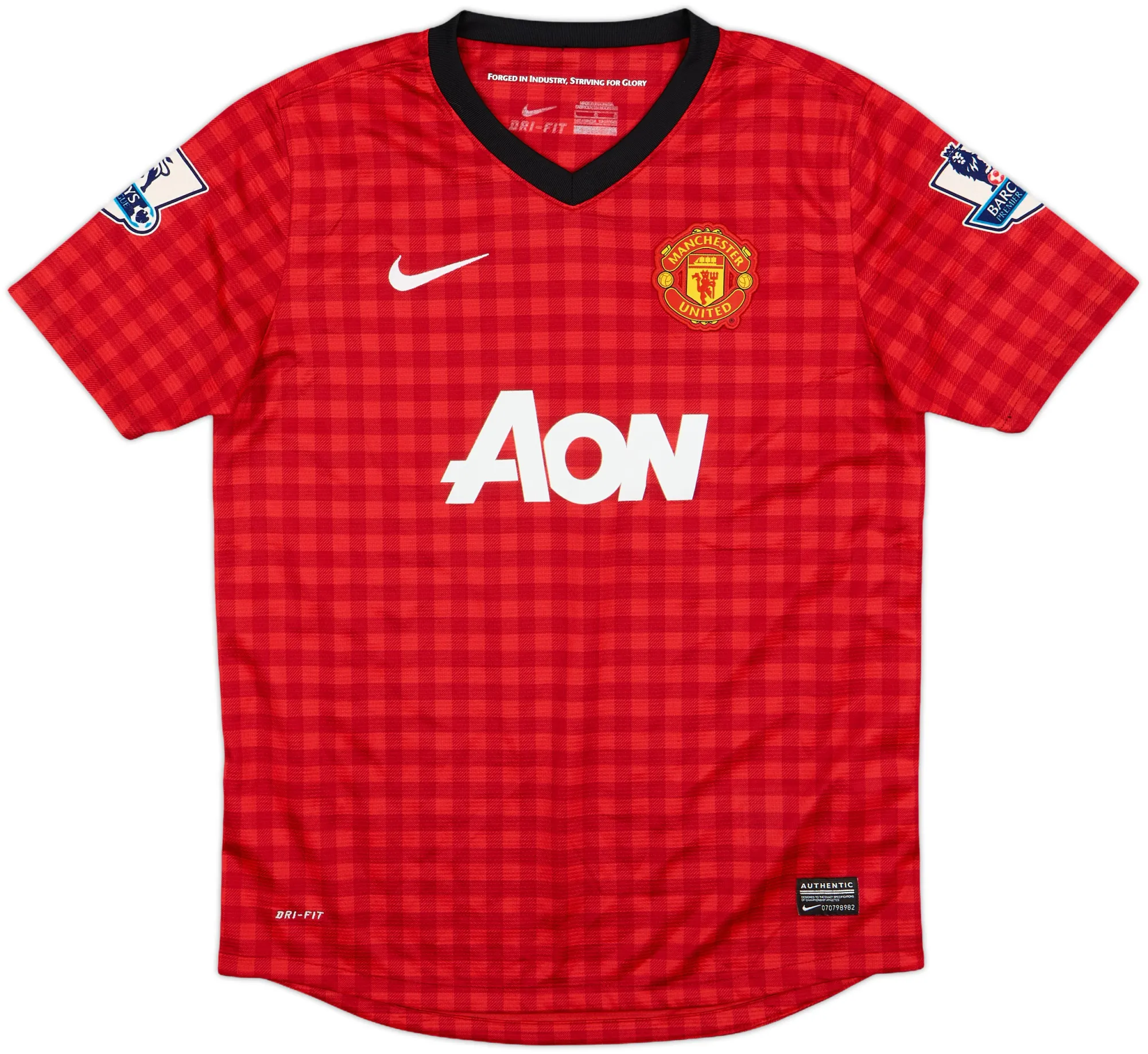 Nike Manchester United Boys SS Home Shirt 2012/13