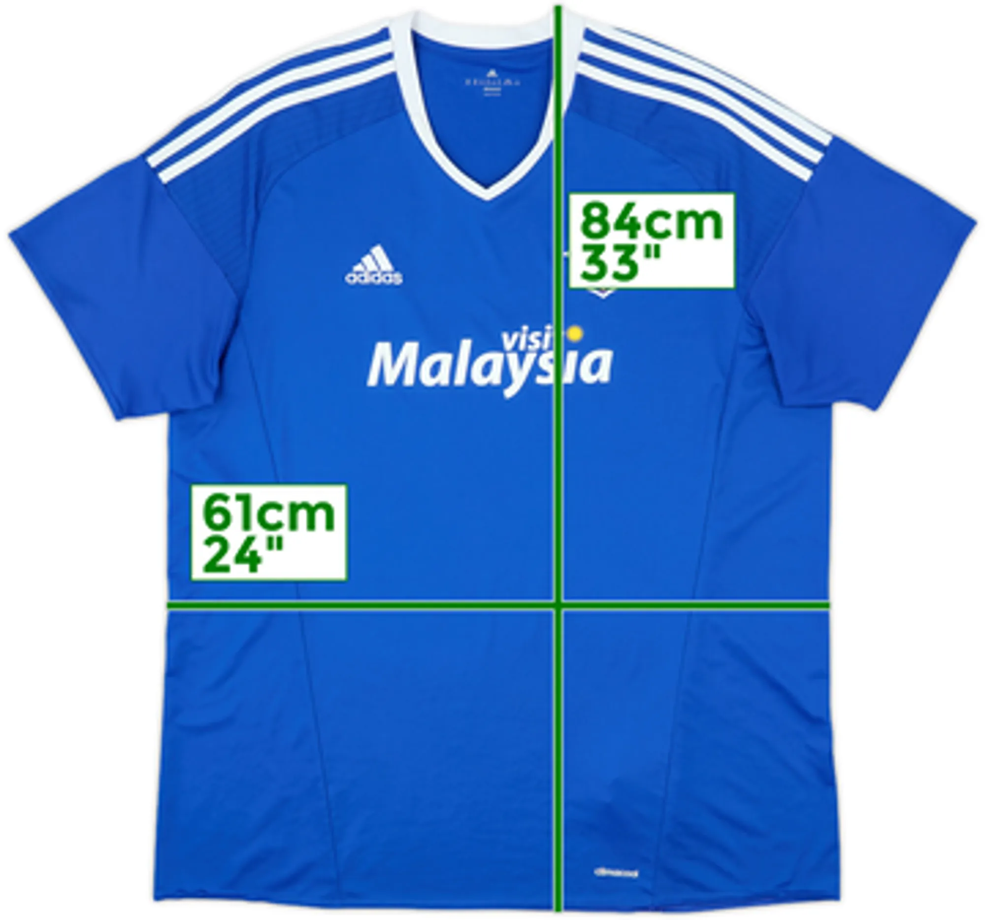 adidas Cardiff City Mens SS Home Shirt 2016/17