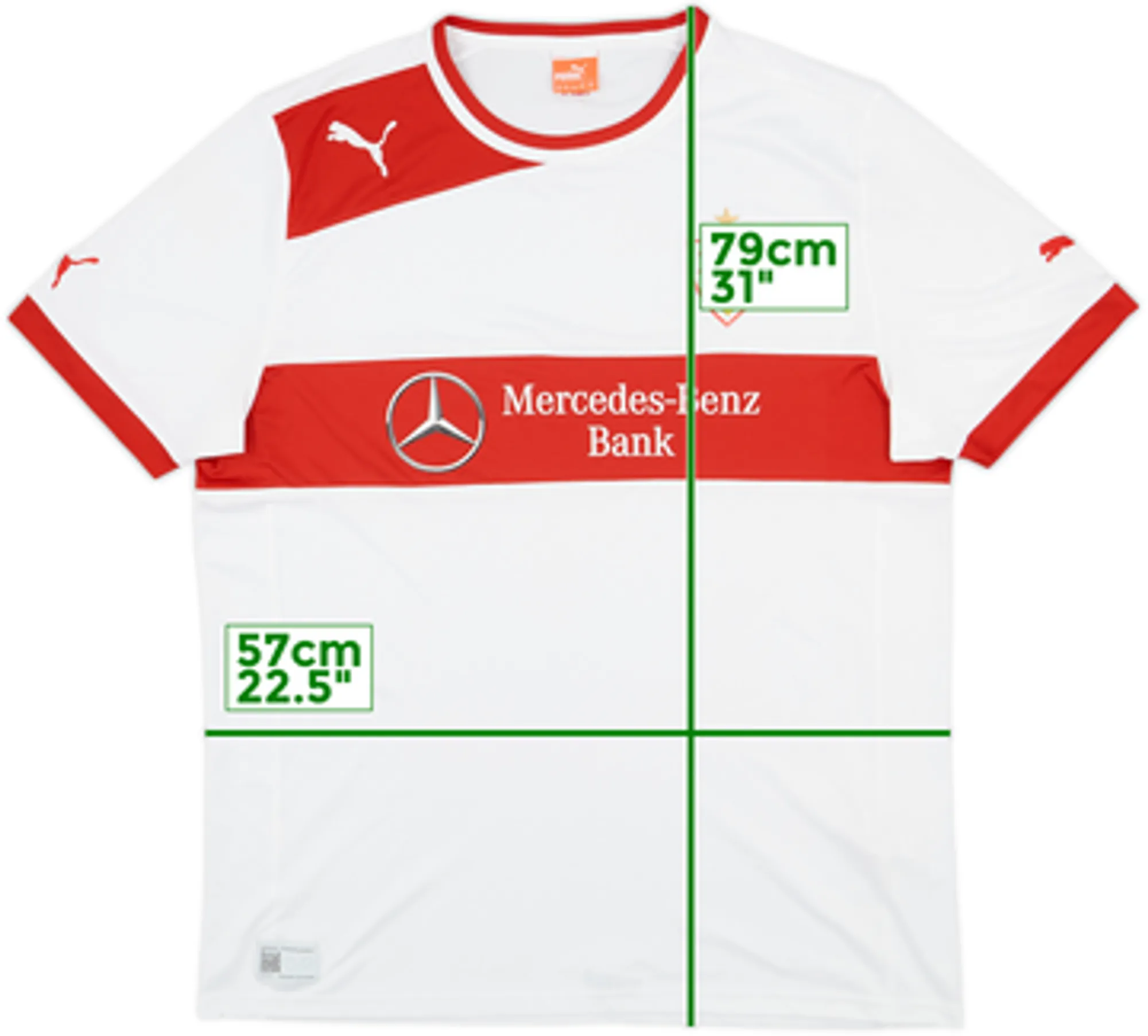 Puma Stuttgart Mens SS Home Shirt 2012/13
