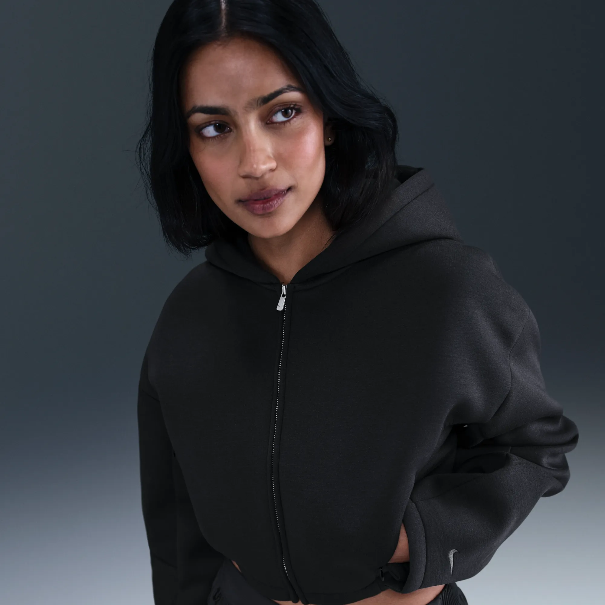 Nike Sportswear Women's Full-Zip Jacket - Black - Modal/Polyester