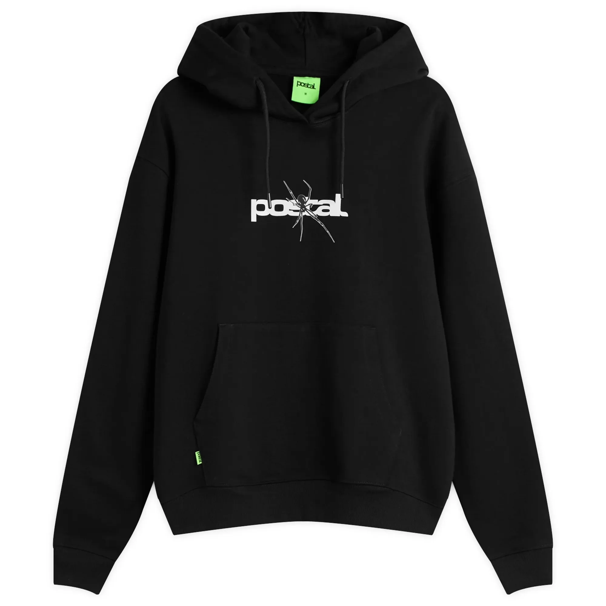 POSTAL Men's Spider Print Hoodie Black