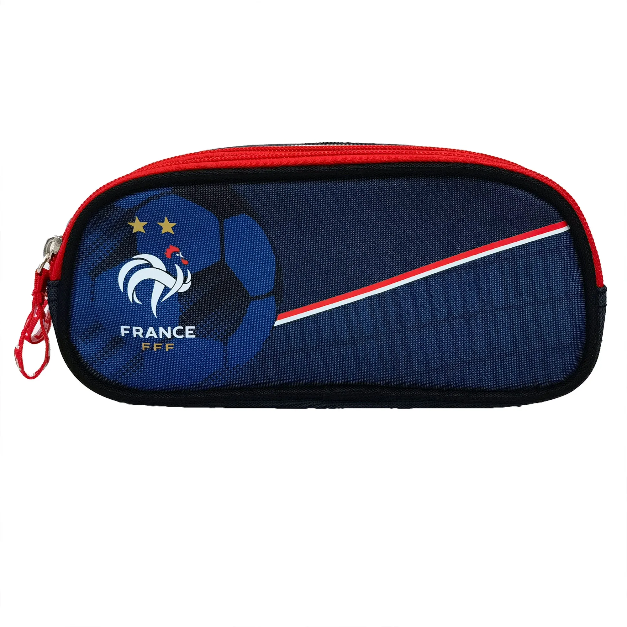 France Double Pencil Case - 2 Compartments - 9x2x7,3
