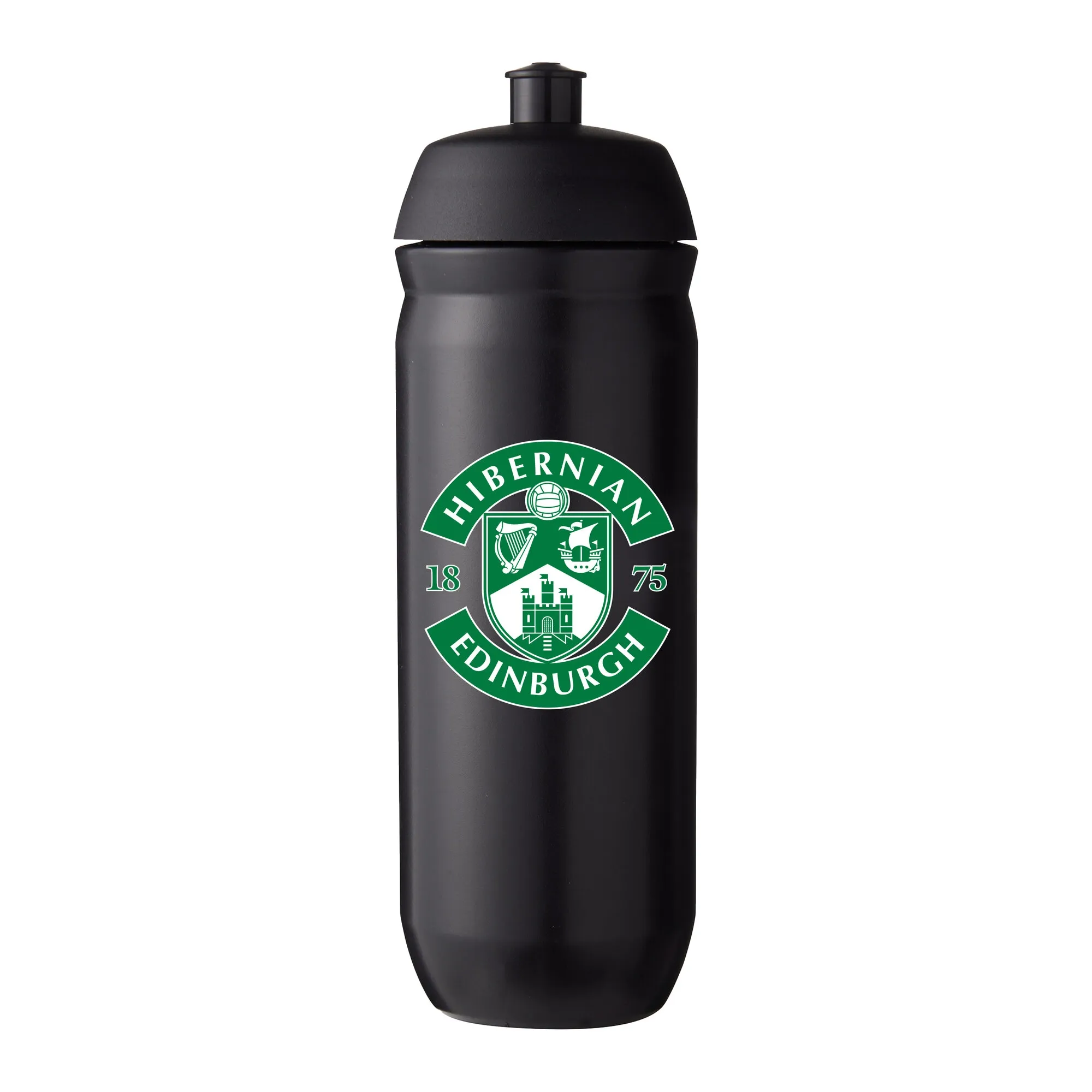 Hibernian Plastic 750ml Waterbottle - Black
