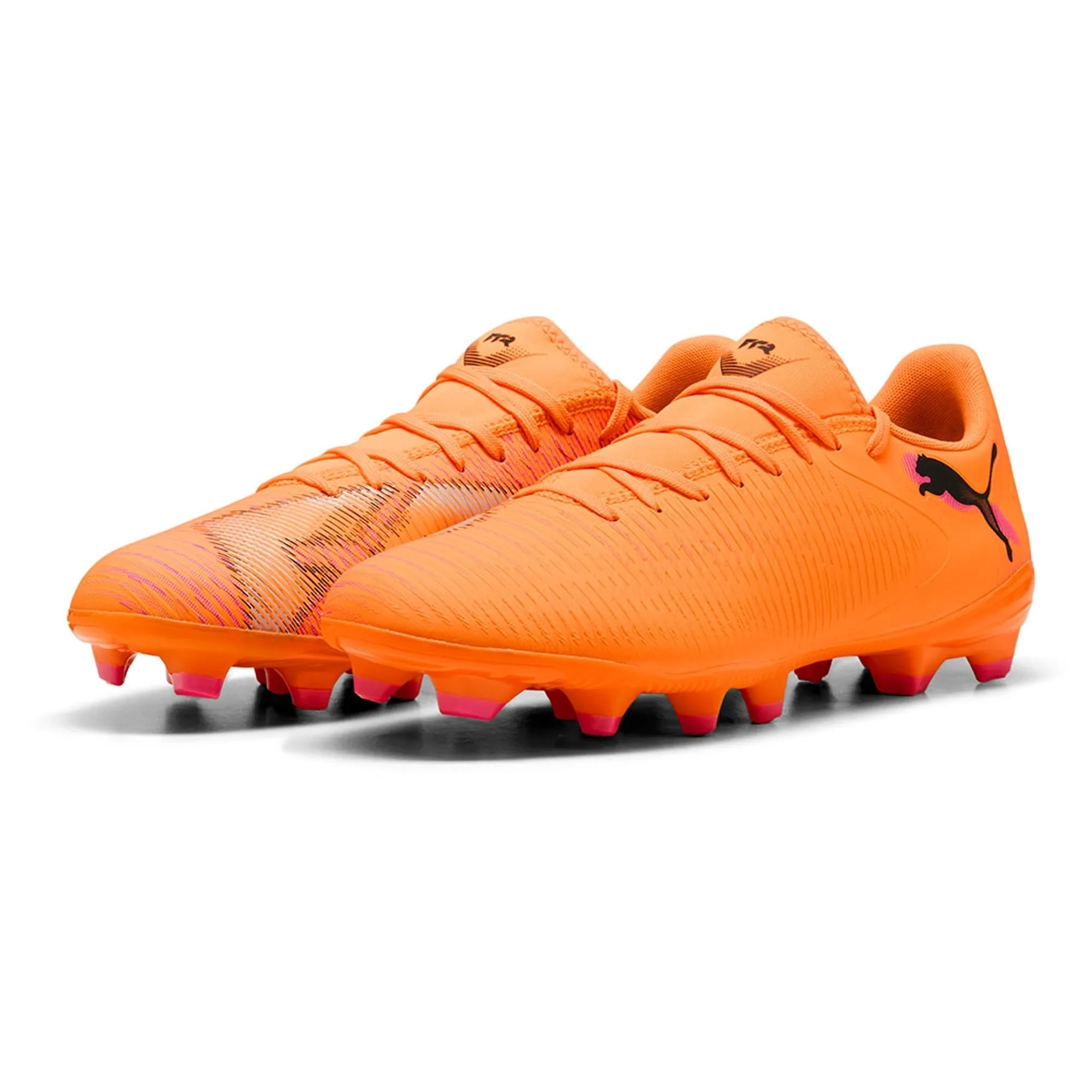 PUMA Future 8 Play FG/AG Football Boots Unisex, Heat Fire/Black/Ravish, size 10