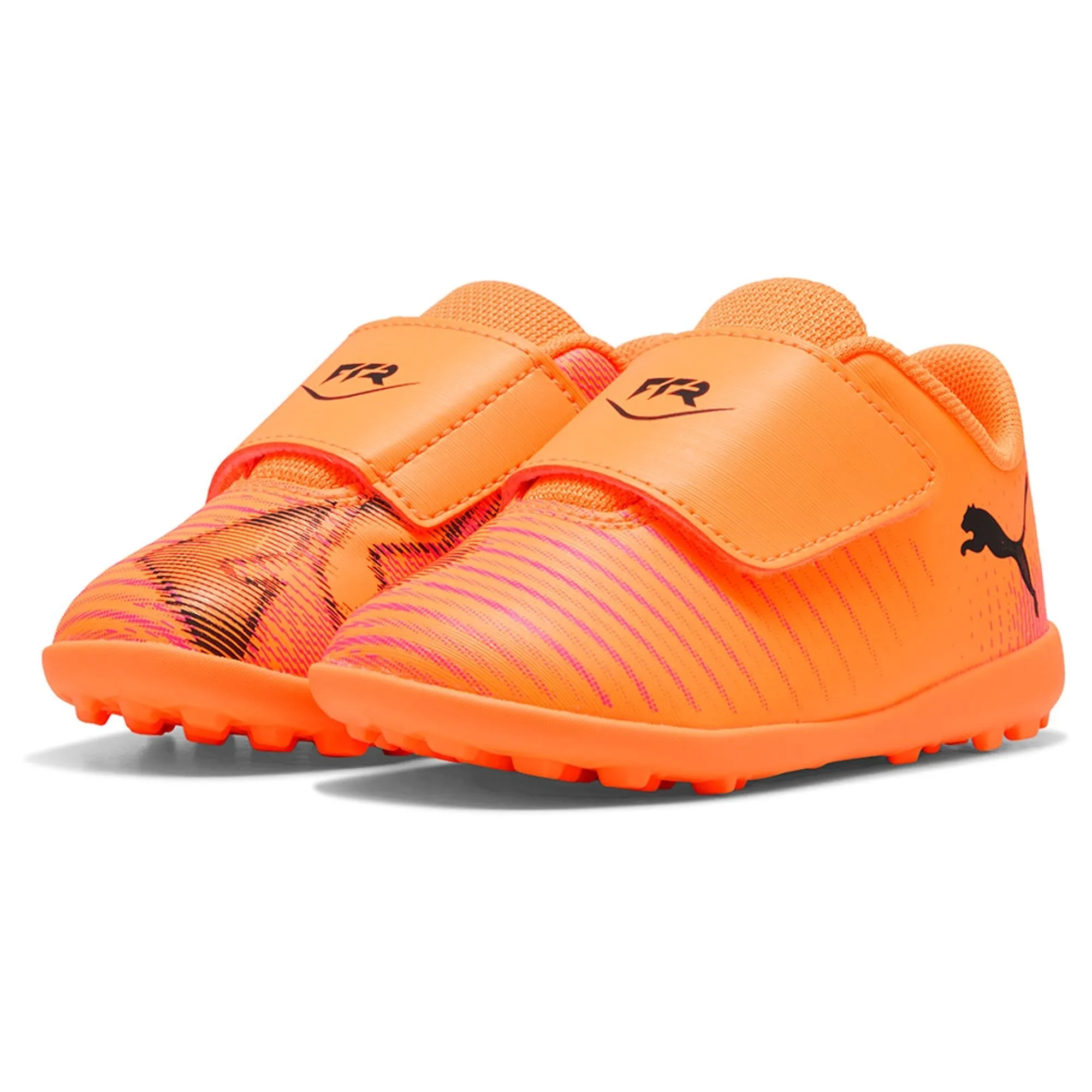 PUMA Future 8 Play TT Football Boots Toddler, Heat Fire/Black/Ravish, size 3