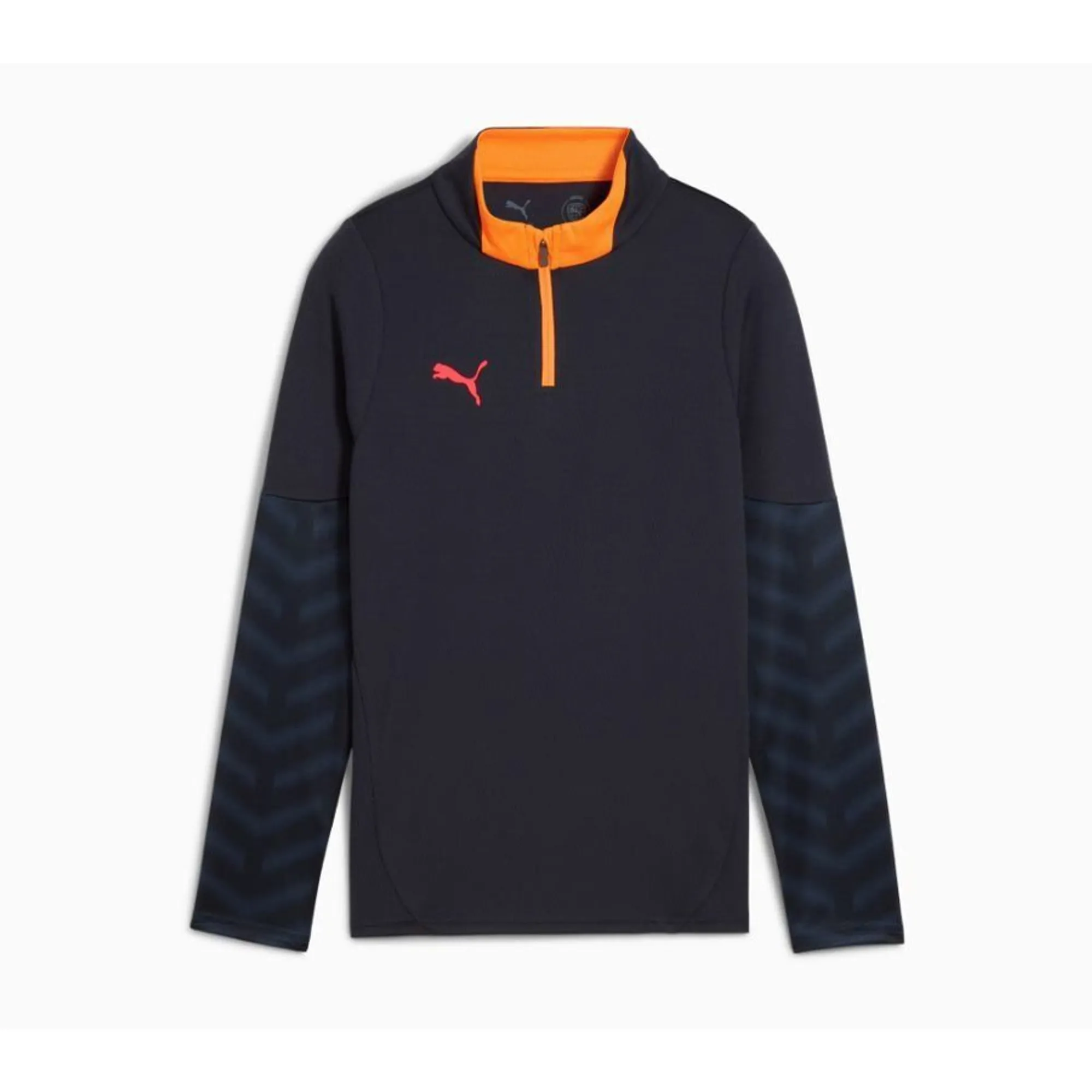 PUMA Individualcup Football Quarter-Zip Top Shirt Youth, Dark Blue, size 11-12 Youth