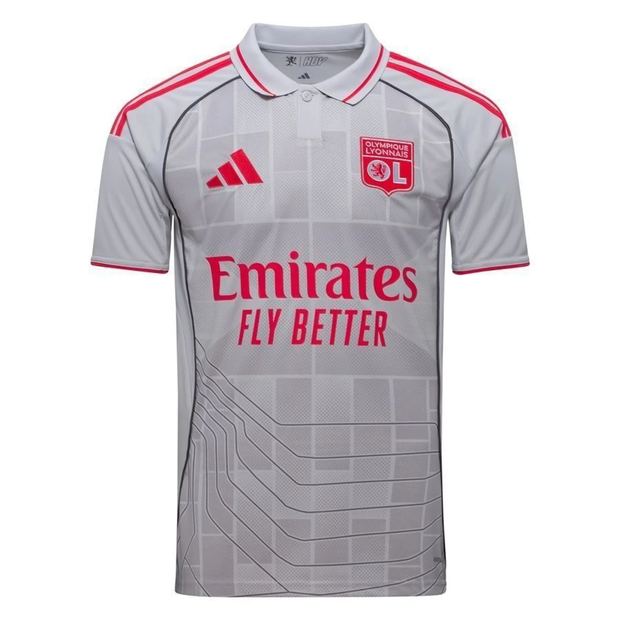 Lyon 3Rd Shirt 2025/26 Kids - ['Grey']