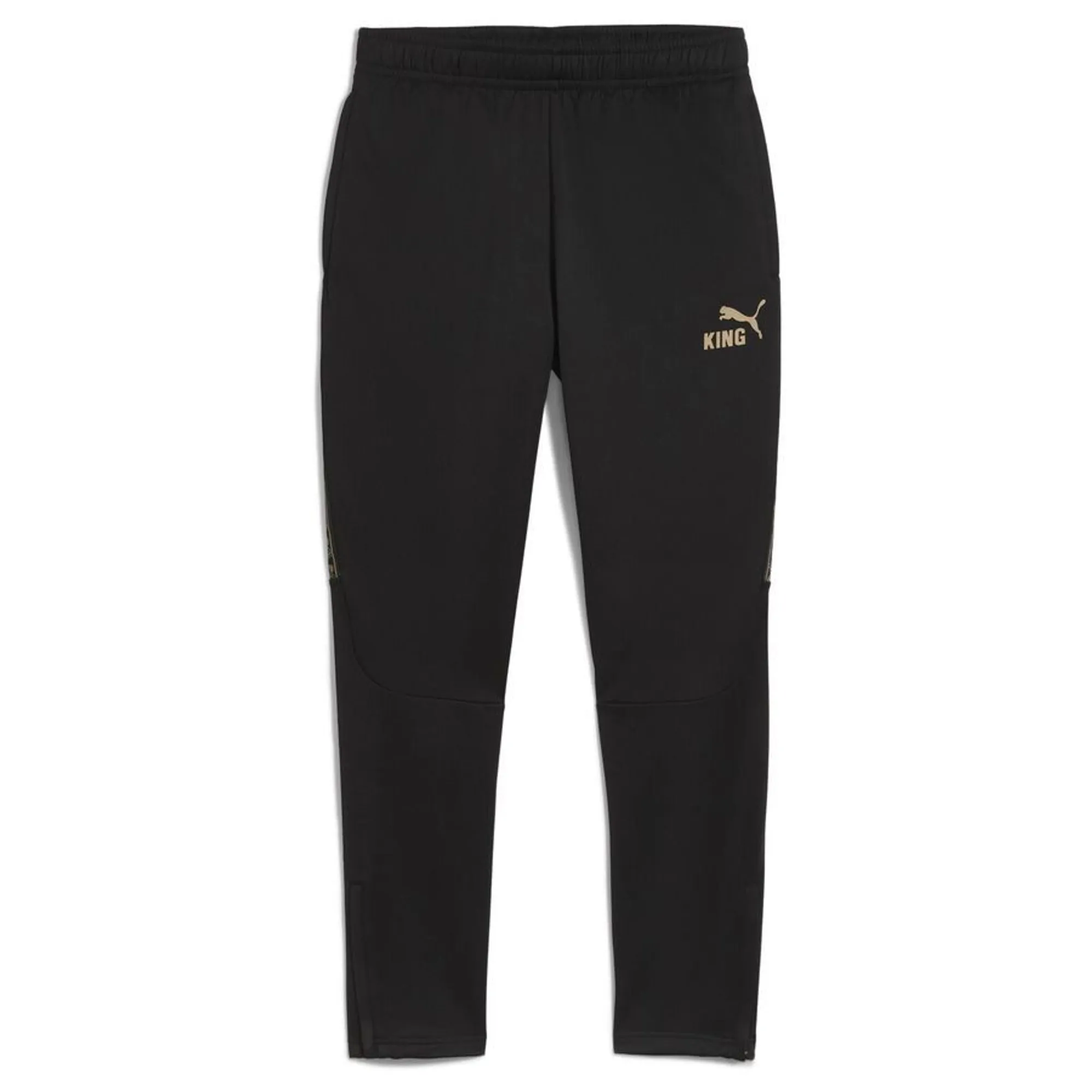 PUMA King Football Training Winter Pants Men, Black/Gold