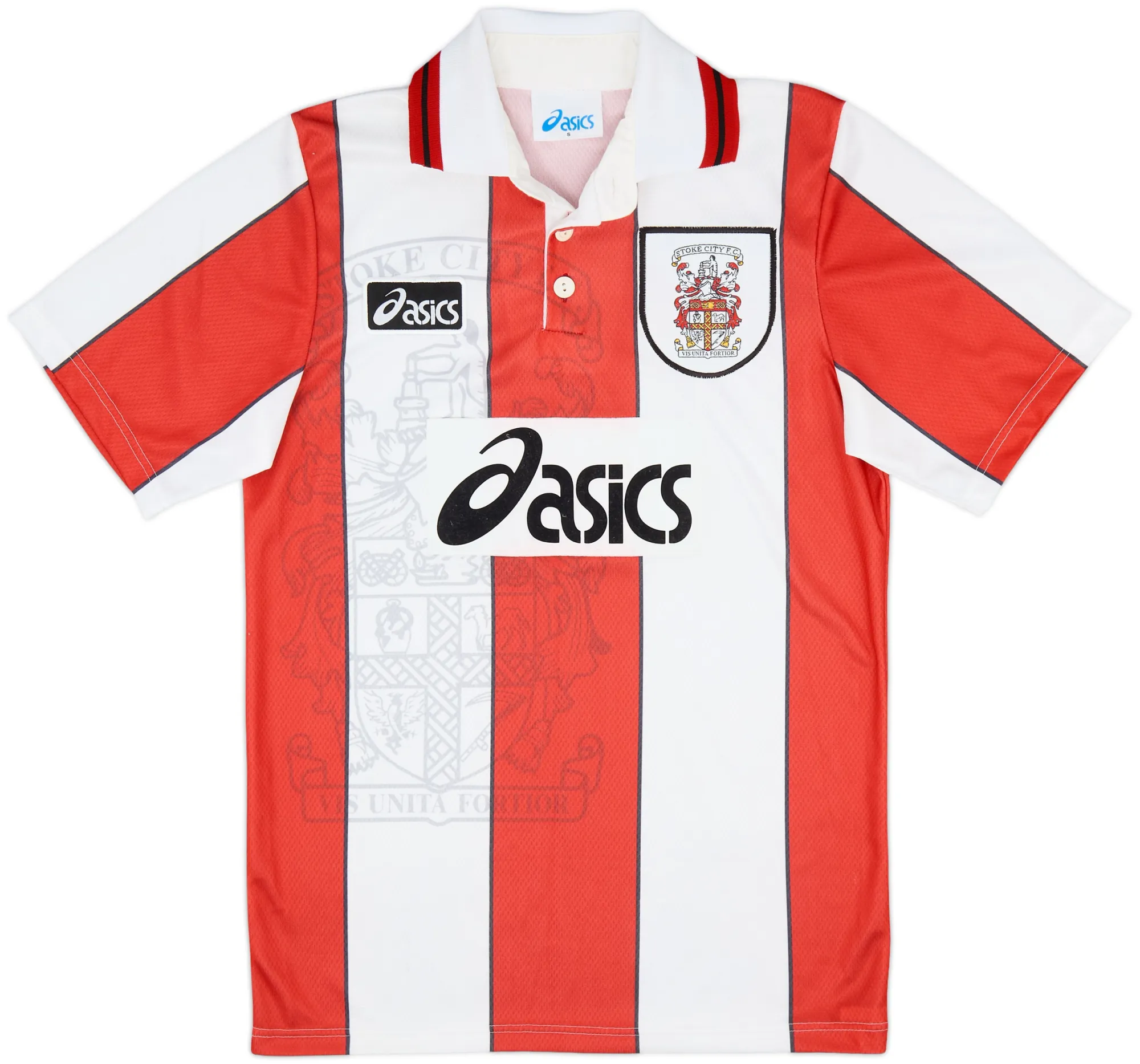 Asics Stoke City Mens SS Home Shirt 1996/97