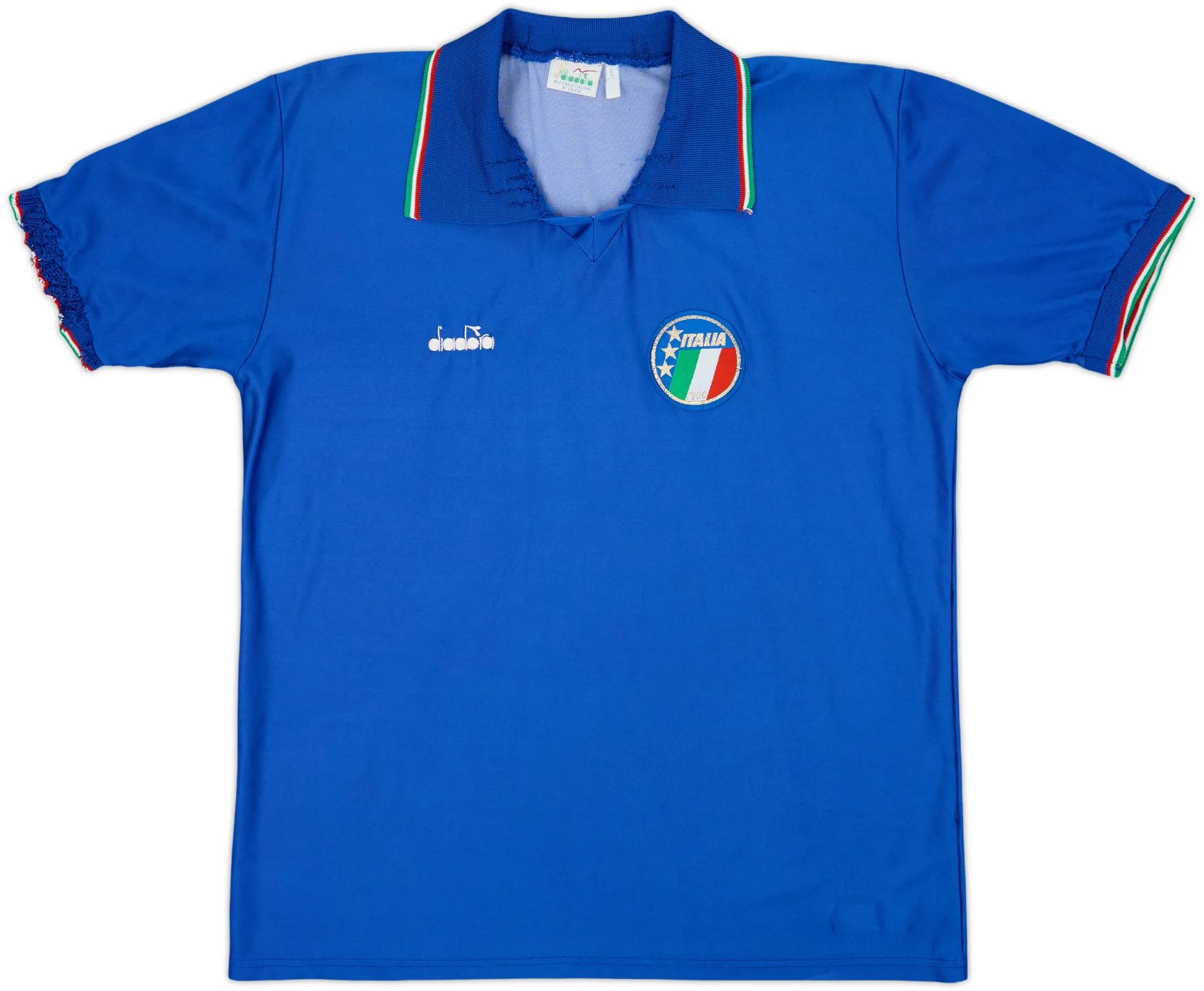Diadora Italy Mens SS Home Shirt 1986