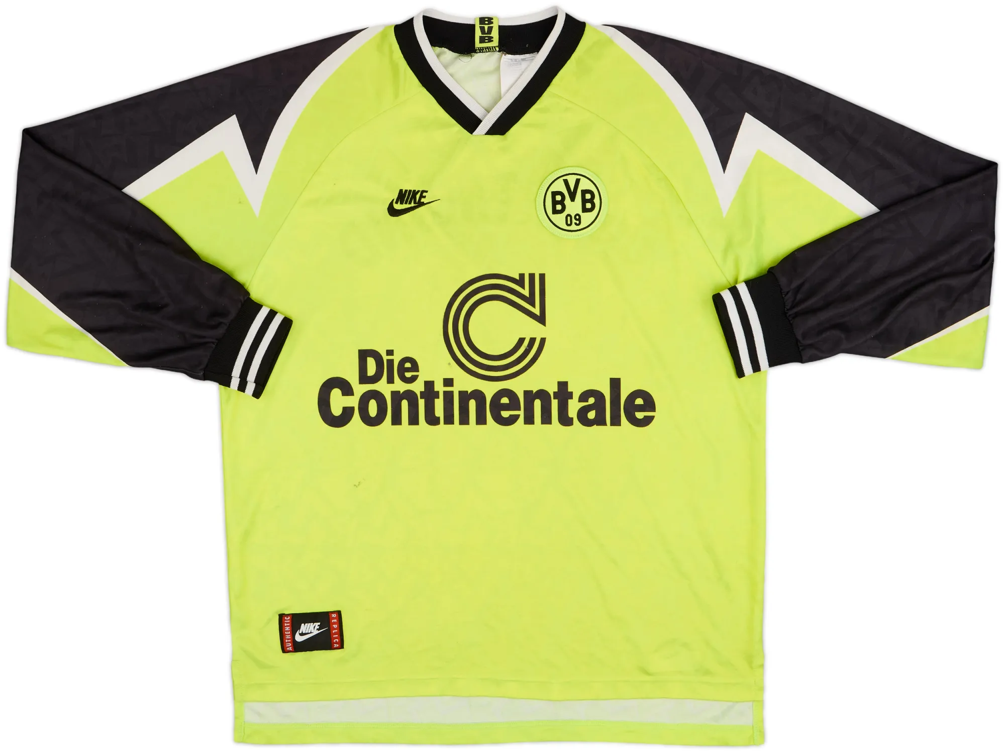 Nike Borussia Dortmund Mens LS Home Shirt 1995/96