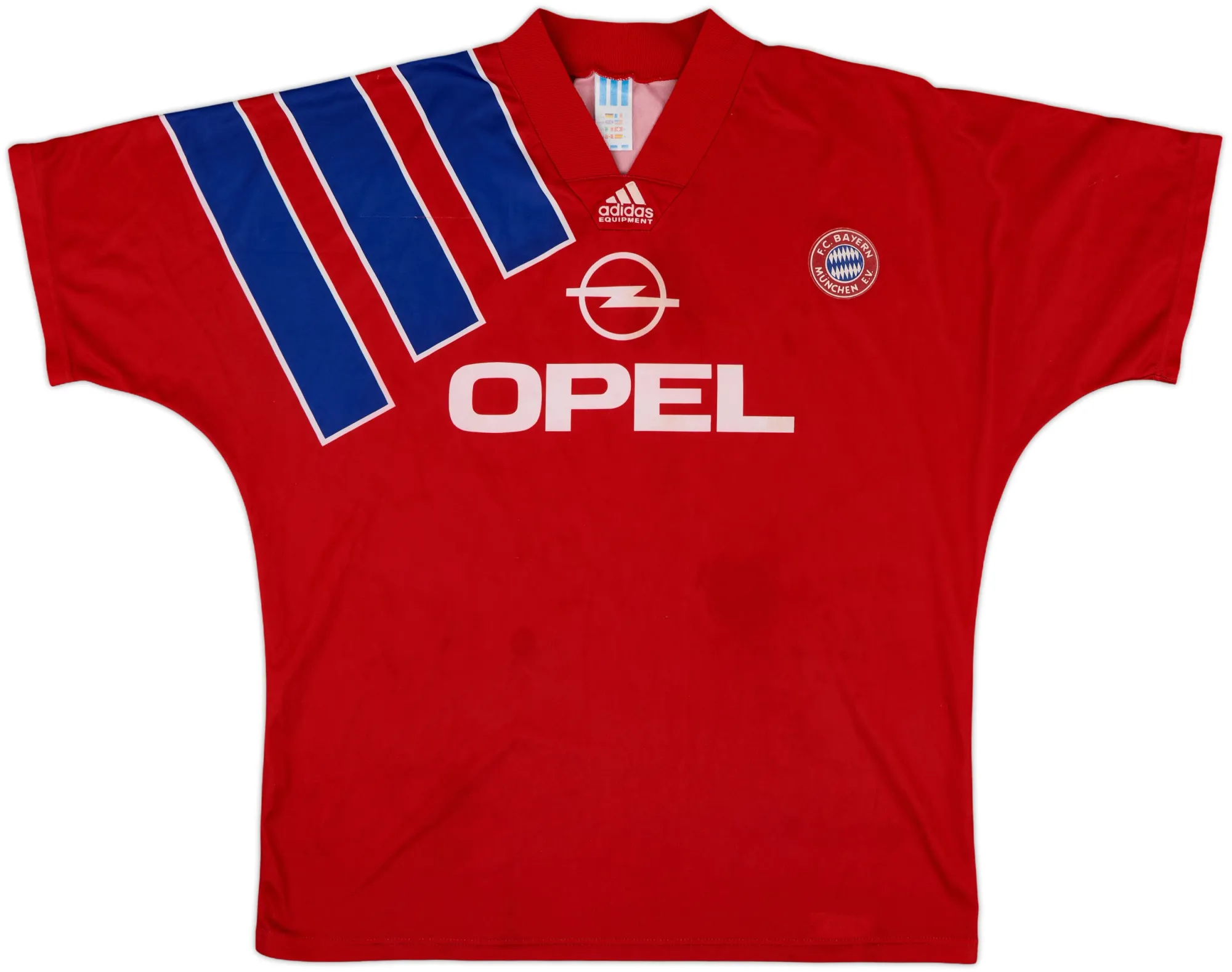 adidas Bayern Munich Mens SS Home Shirt 1991/93