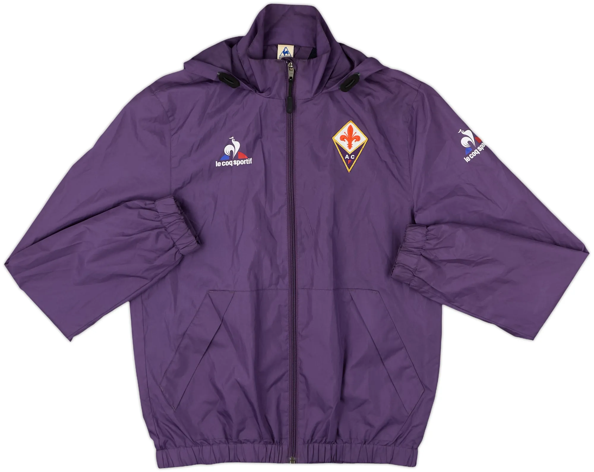 2015-16 Fiorentina Le Coq Sportif Hooded Rain Jacket - 8/10 - (XS)